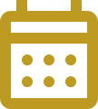 Icon of a calendar with a grid of dates