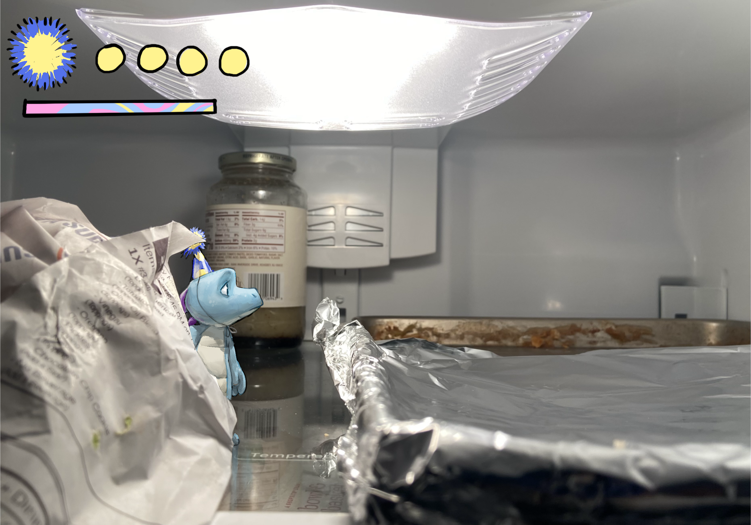 Gerald in the Fridge - Procreate - 2025