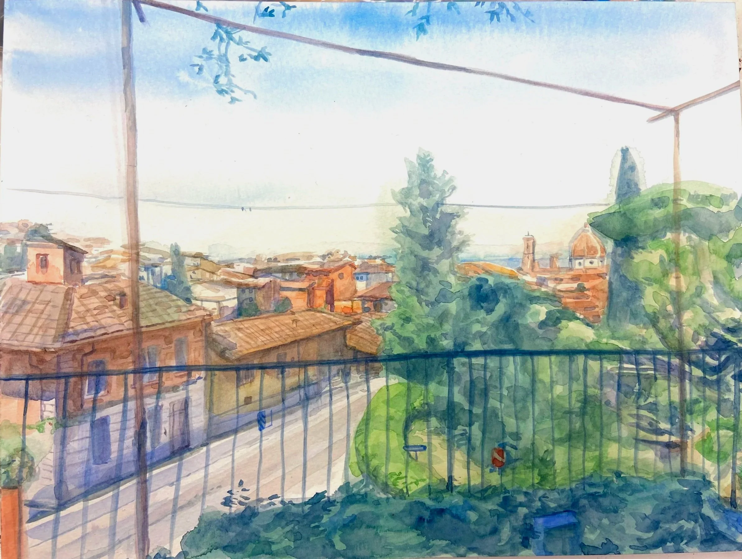 Florence - Watercolor on Board - 2025