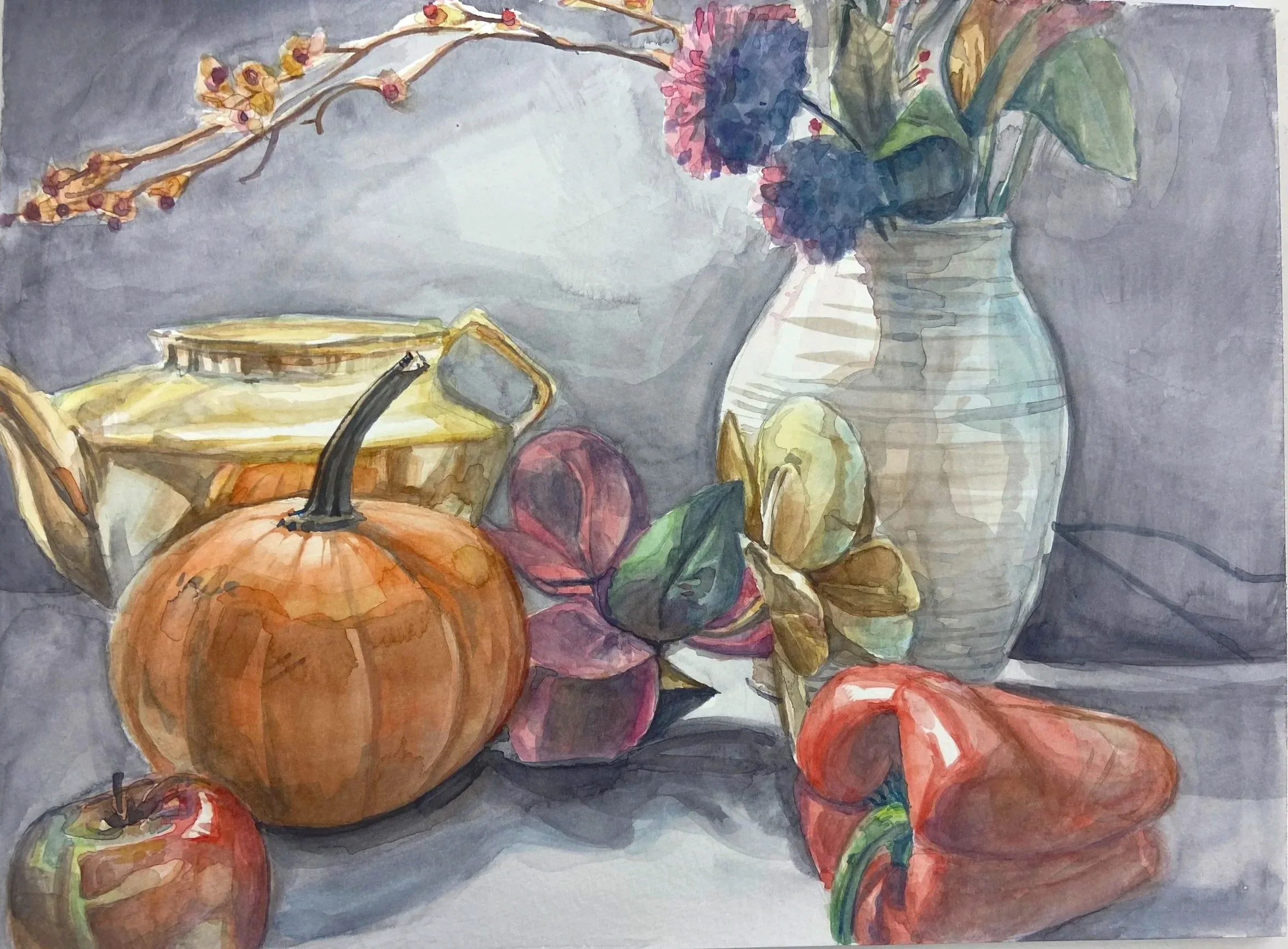 Still Life - Watercolor on Board - 2025