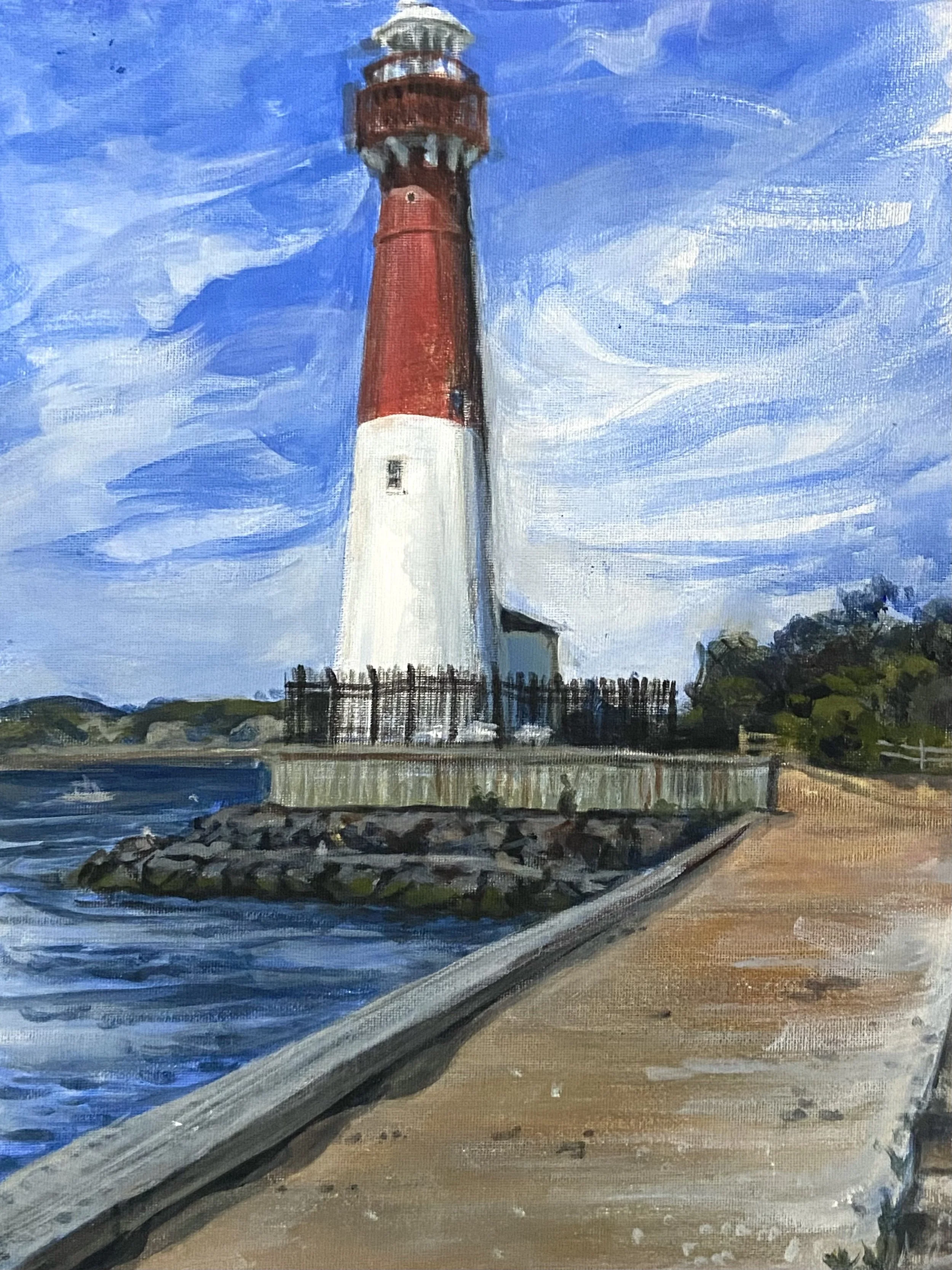 Barnegat Lighthouse -Acrylic on Canvas 