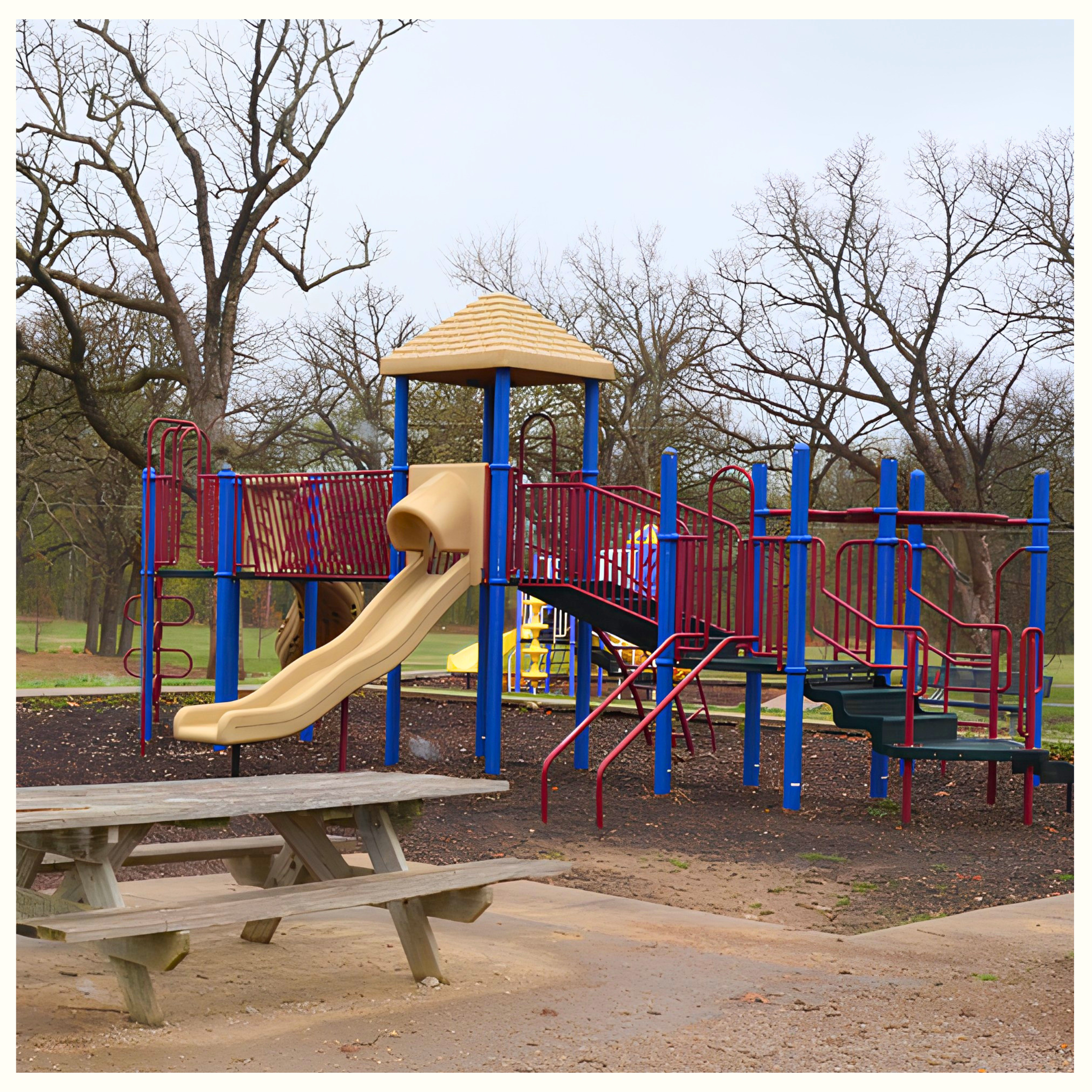 ONE OF MANY PLAYGROUNDS IN GUNN PARK