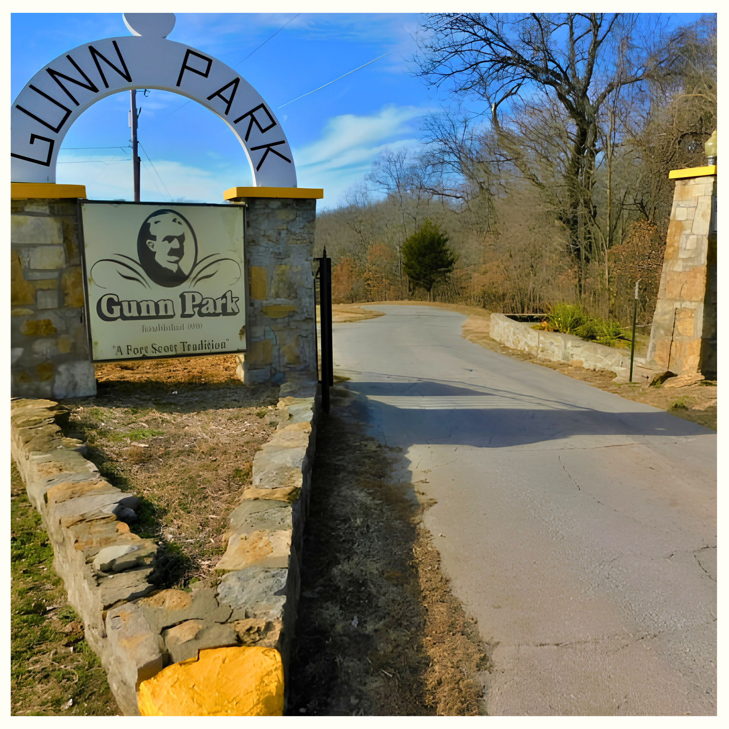 ENTRANCE TO GUNN PARK