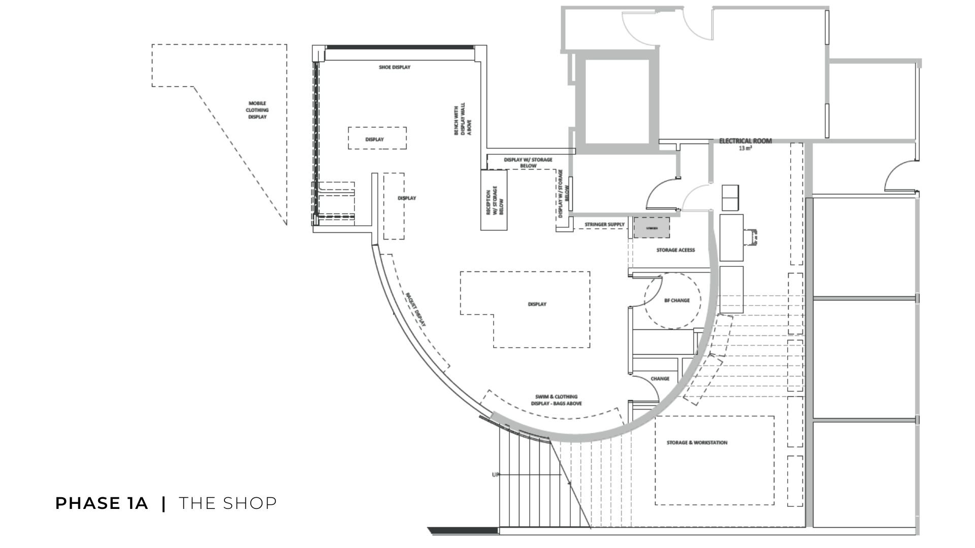 Phase 1A - Site Plan - The Shop (Sports Shop)