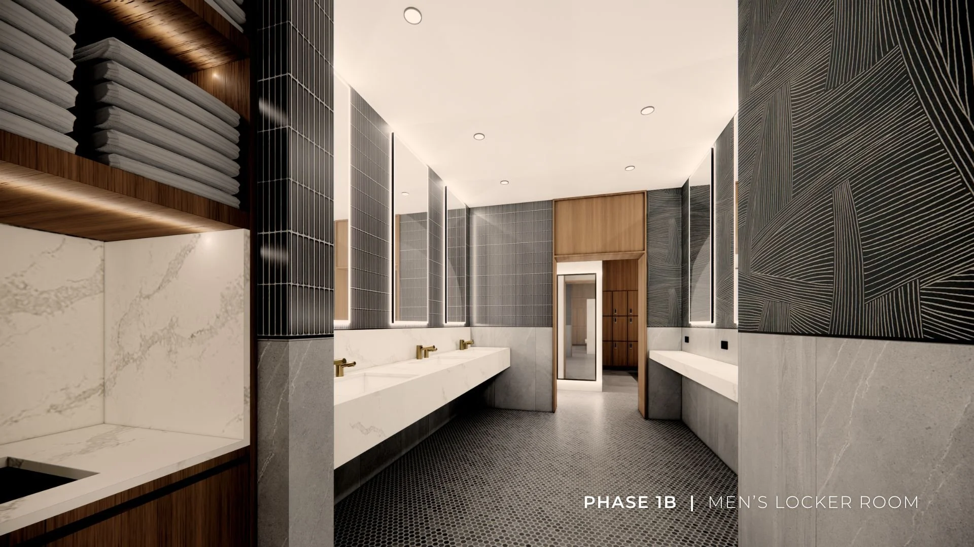 Phase 1B - Rendering - Men's Locker Room Grooming Station