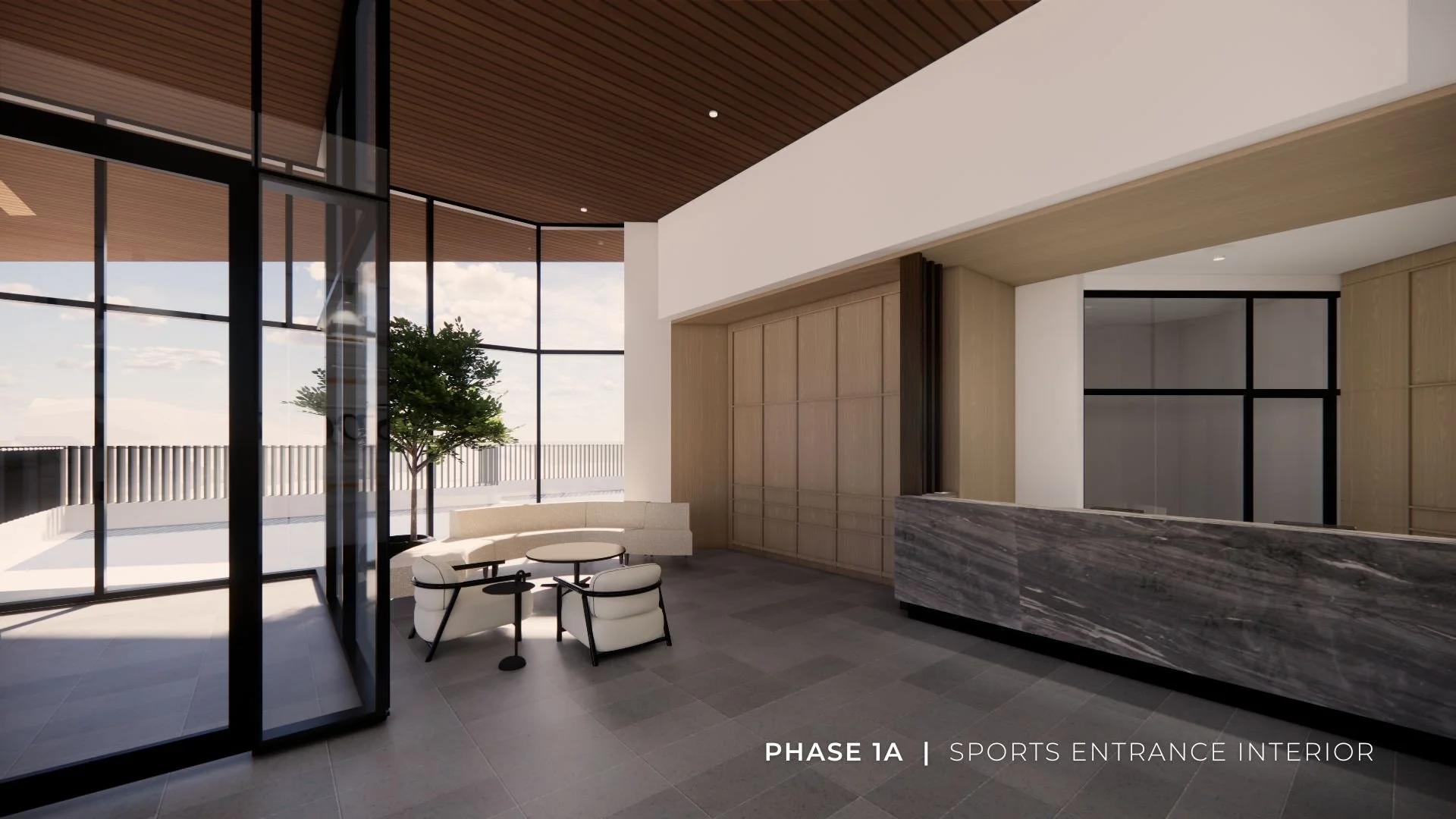 Phase 1A - Rendering - Sports Entrance Interior