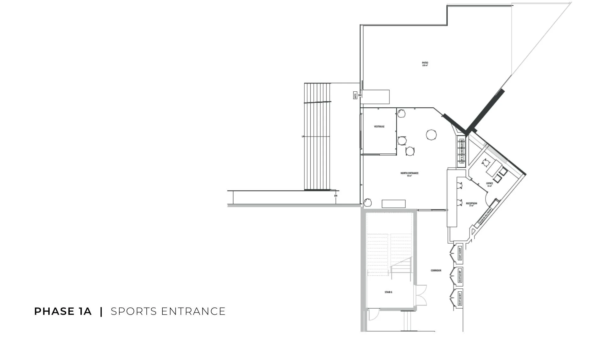 Phase 1A - Site Plan - Sports Entrance