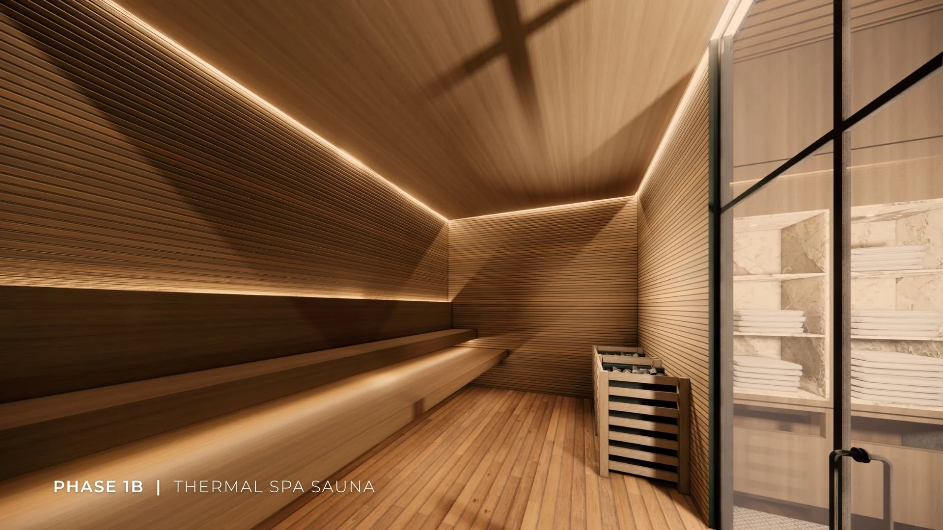 Phase 1B - Rendering - Thermal Spa Sauna