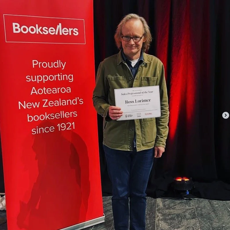 Couldn't be a better picture for our first ever Insta post than this of our fab rep Ross Lorimer, winning the Sales Professional of the Year at the recent Booksellers Industry Awards. Hurrah! @booksellersnz