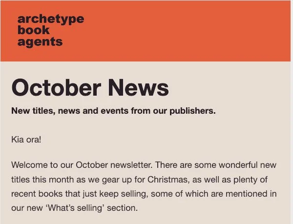 It's our October news! If you haven't already, you can sign up on our website, address in our bio.