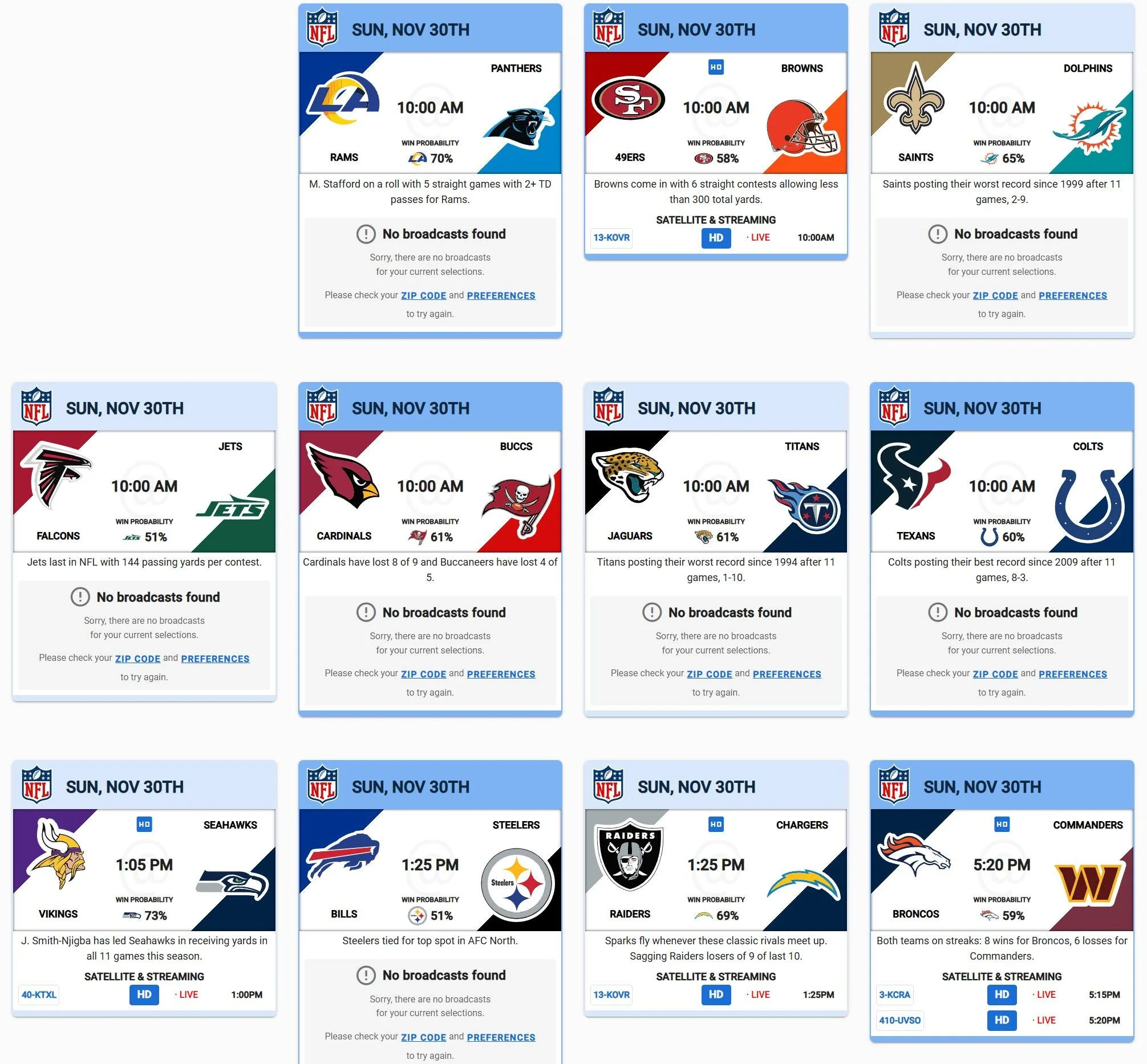 Here are tomorrow's football games happening!!
Who you rooting for?