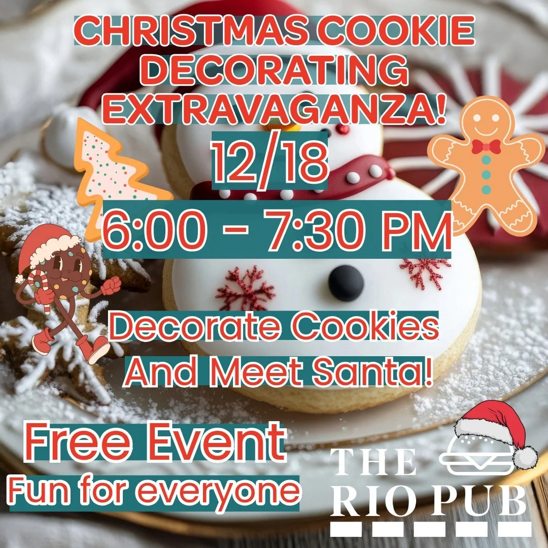 Tomorrow! Hang out with us for some fun cookie decorating and meet Santa!