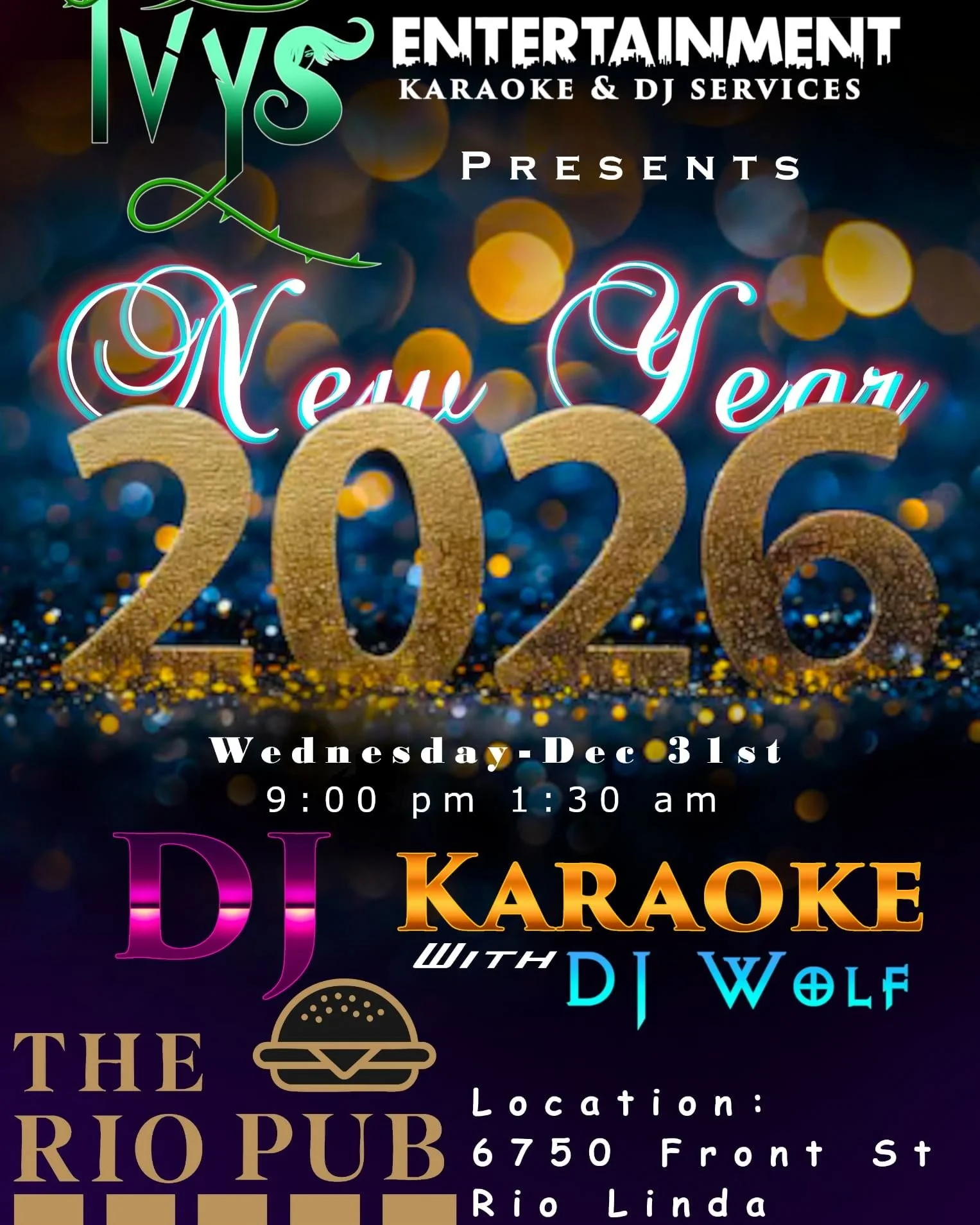 Are you ready for our NYE 2026 Party! Hang out with Wolf while we ring in the new year in style!! Woot!!