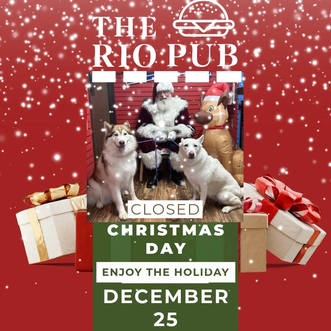 Reminder we'll be closed tomorrow, Dec 25th, in observance of Christmas Day!