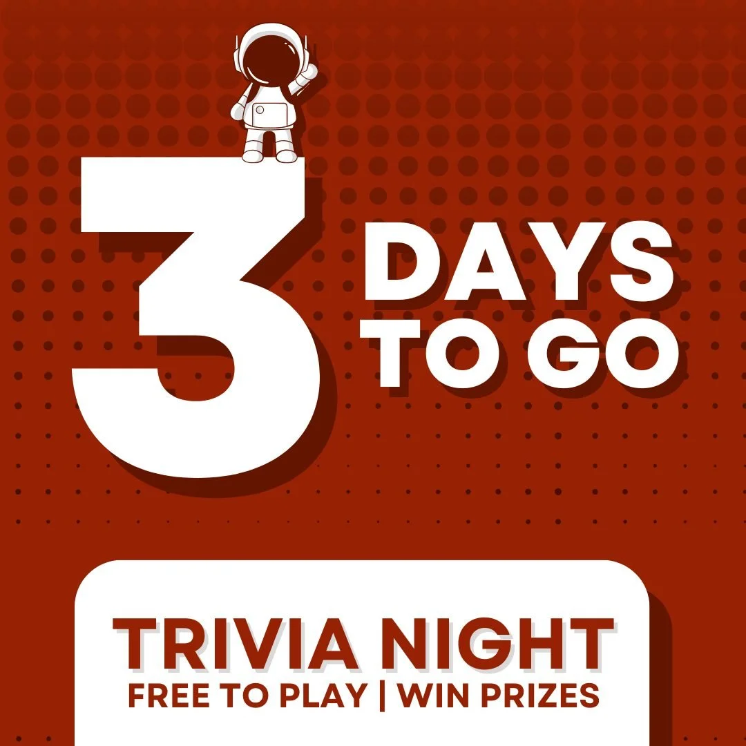 In 3 days...
Join our new Trivia host for our first General Trivia of 2026!

Hang out with friends; compete with friends; drink with friends; have fun with friends...

Here are this week's hints!
1) Italian sportswear brand, Kappa, is known for its d