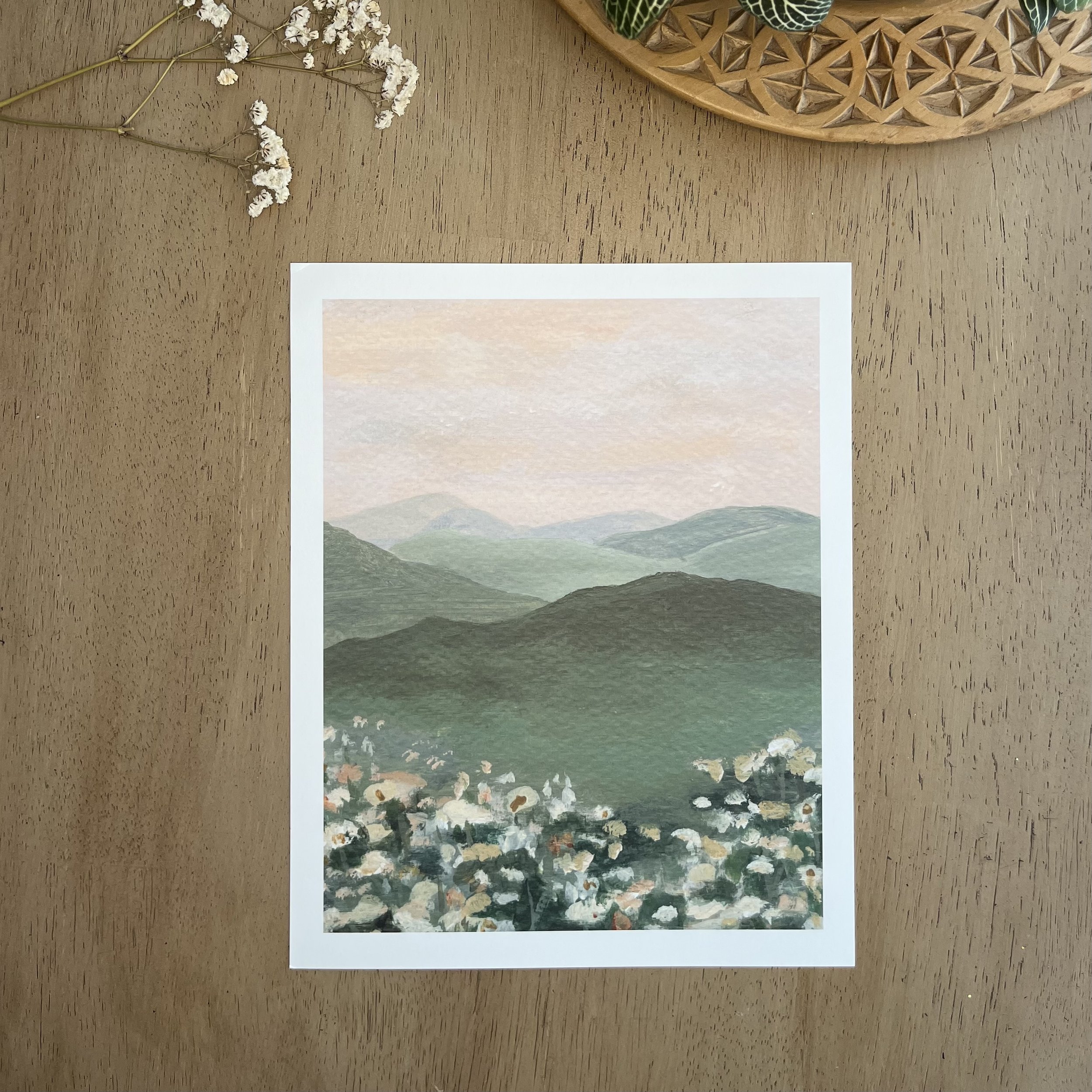 Wildflower Meadow- Landscape Art Print