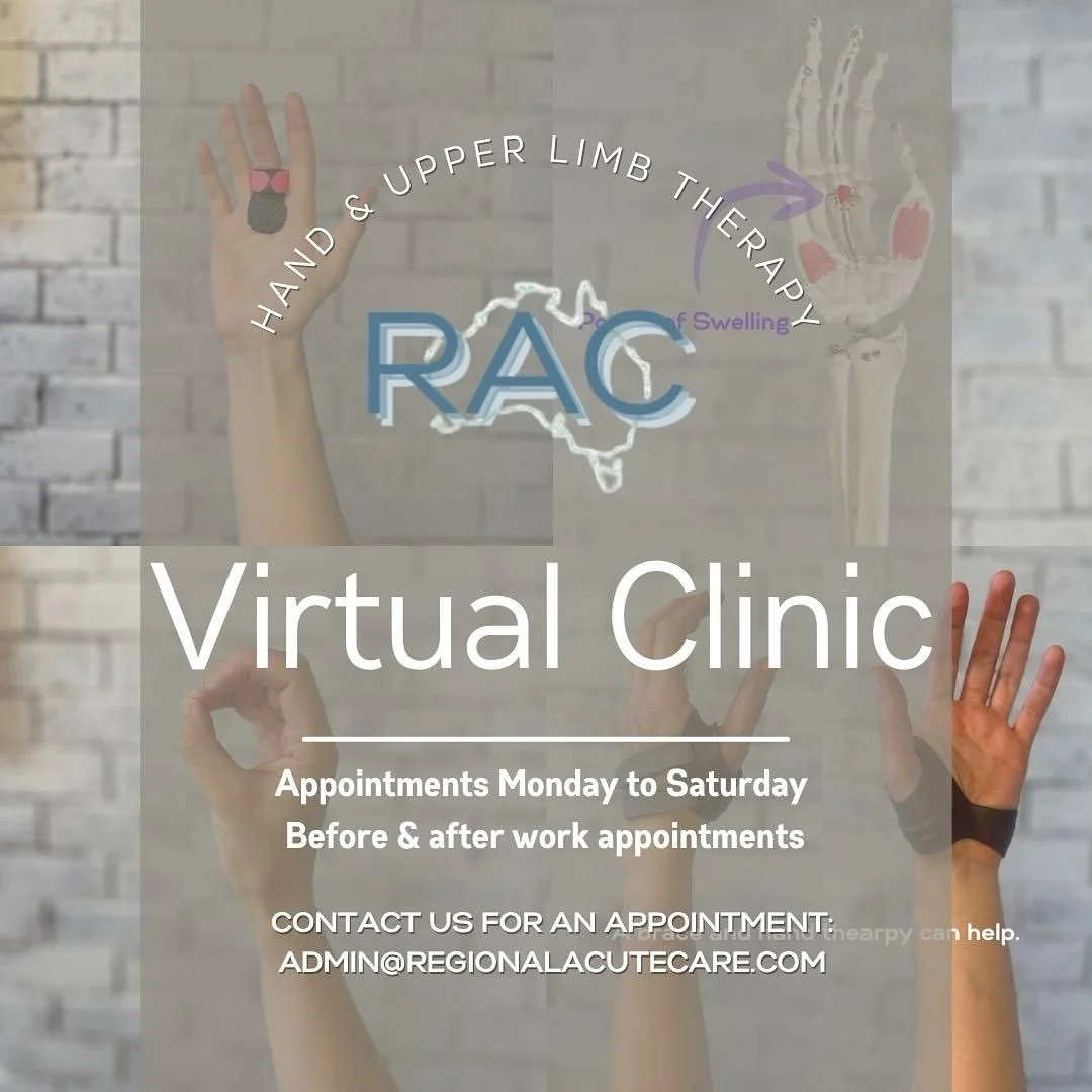 Our virtual clinic can make custom splint/supports with a tailor made rehab plan from the comfort of your home. Contact us for an appointment: admin@regionalacutecare.com #handphysio #handpain #wristpain