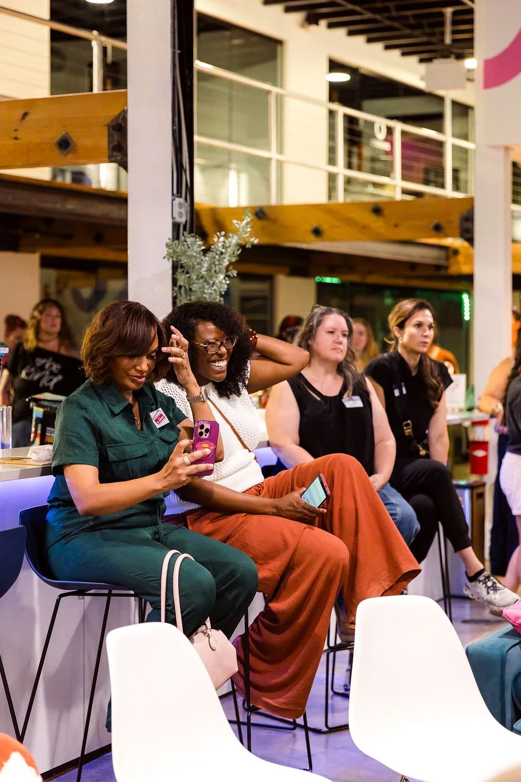 beauty boost event ladies having fun at event kim morris creative