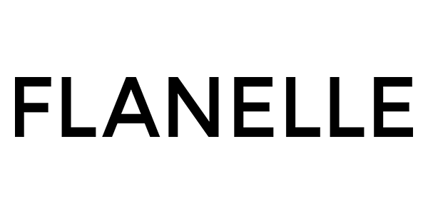 The word 'FLANELLE' in black capital letters on a white background.