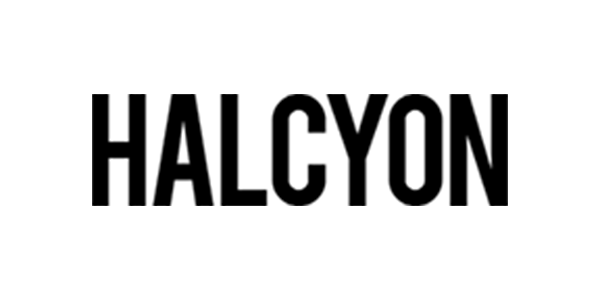 "HALCYON" text in bold capital letters