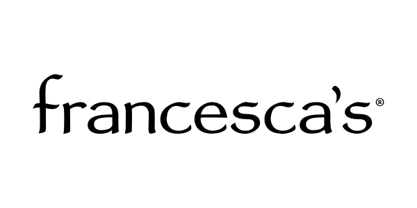 Francesca's logo in black text on a white background