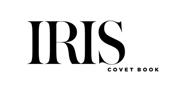 IRIS Covet Book logo in black text on a white background.