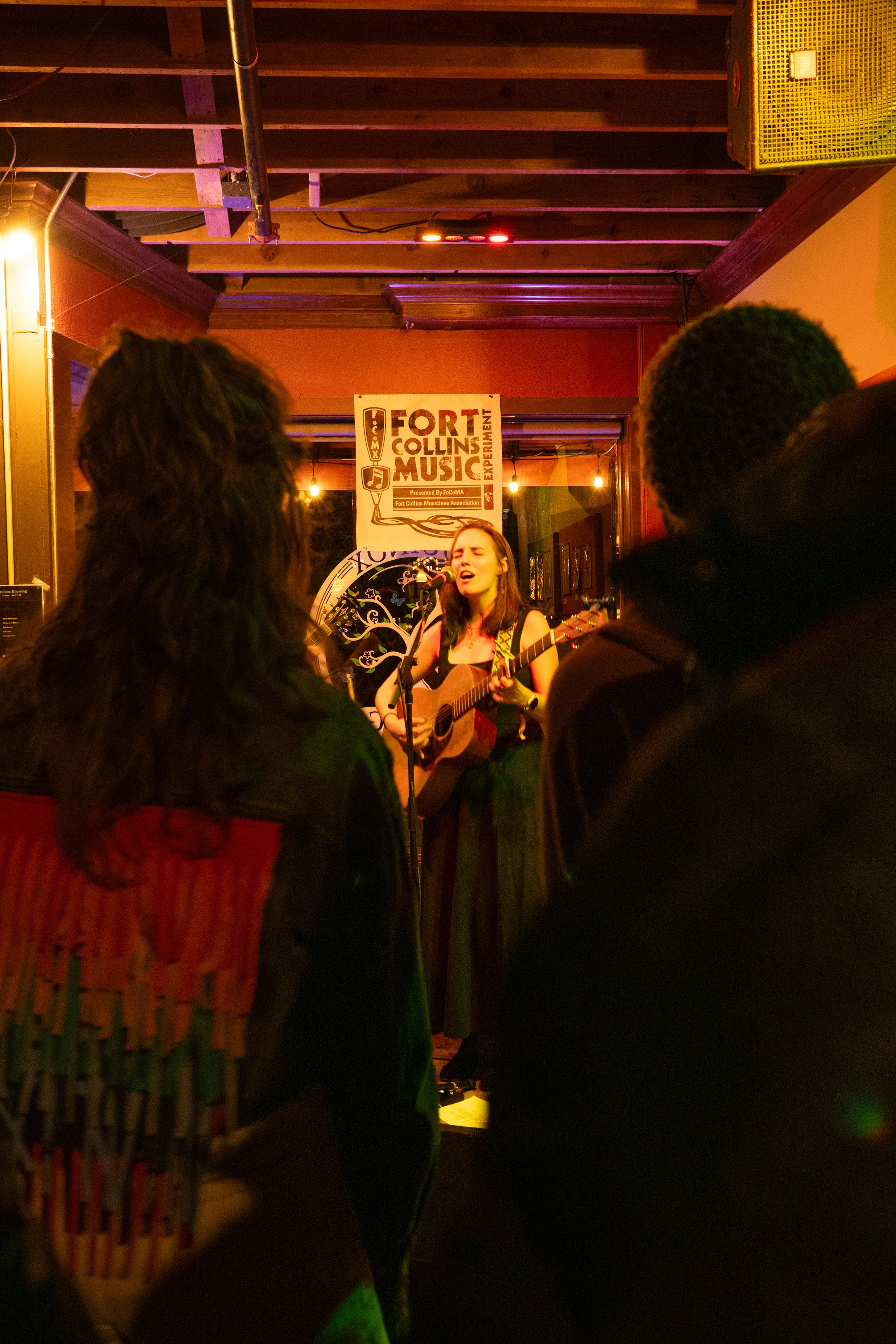 Kate Farmer plays for a packed room at Equinox Brewing for FoCoMX in Fort Collins, CO. April 19, 2025