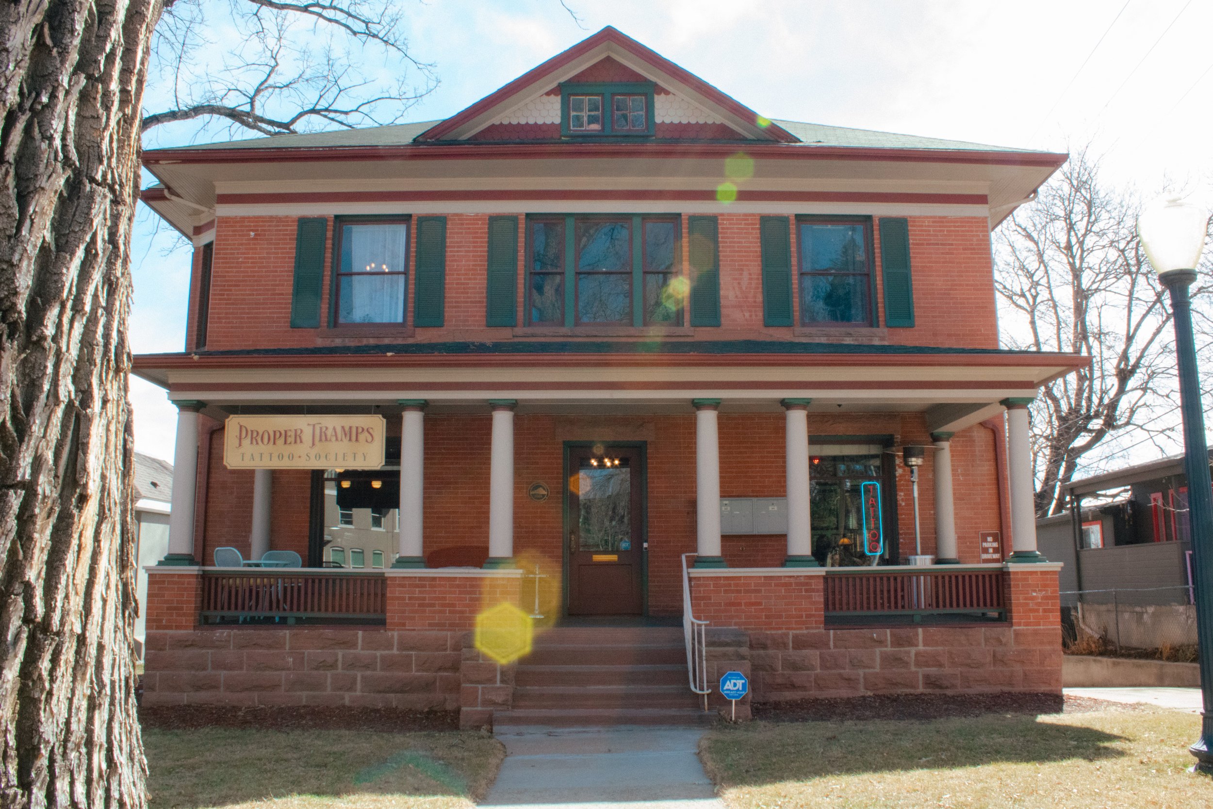 Proper Tramps Tattoo Society was founded in 2022 in Downtown Longmont, CO by Taryn McElvany. From their website: "Proper Tramps offers a talented team of artists who are passionate about tattooing and dedicated to providing quality work in a clean an