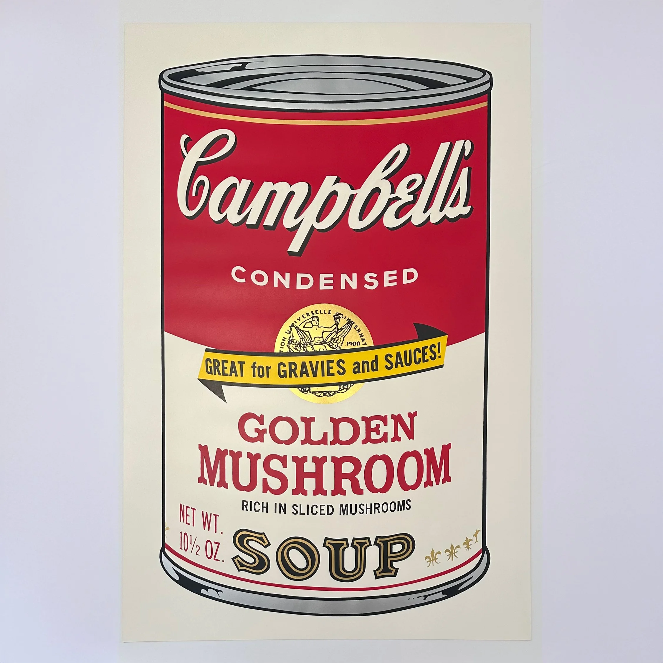 Andy Warhol   Golden Mushroom F.S II 62   Screenprint   1969   35x23 Inches (88.9 x 58.4 cm)   Limited Edition of 250 works   Signed on the verso   