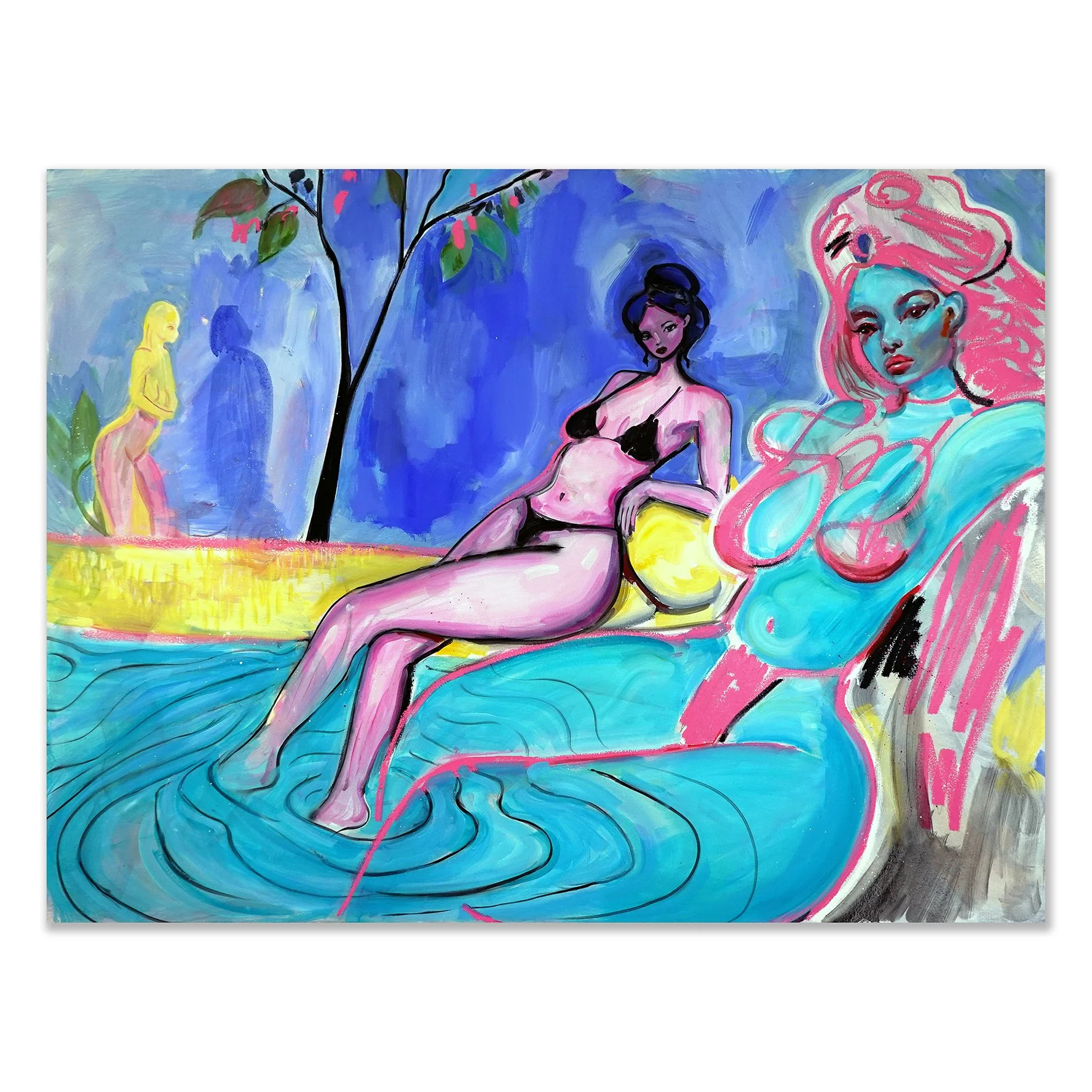 Charmaine Olivia   Body Of Water   Oil On Canvas   2026   36 × 48 Inches (91.5 x 122 cm)   Unique   Signed on the verso