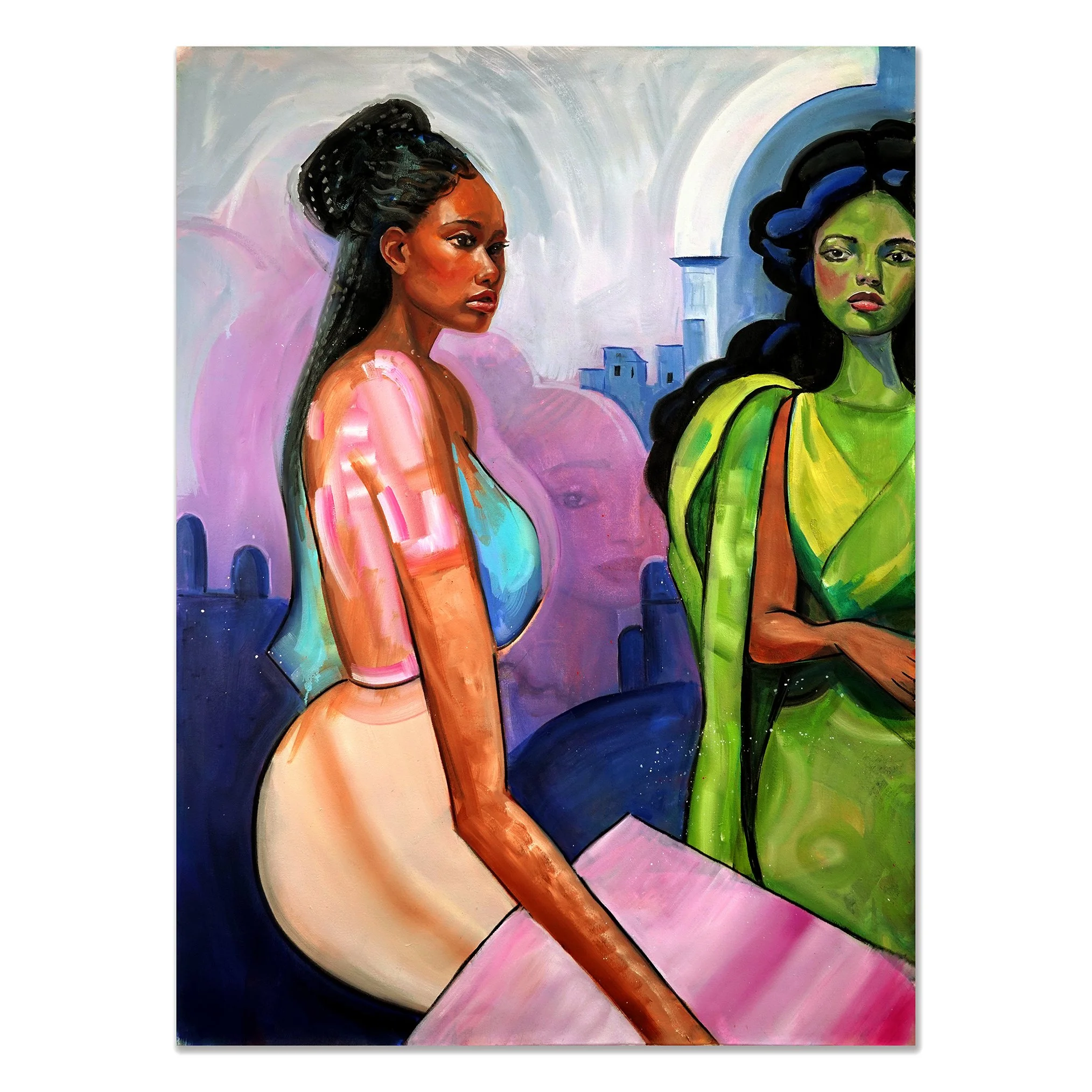 Charmaine Olivia   Pandora's Box   Oil On Canvas   2026   48 × 36 Inches (122 x 91.5 cm)   Unique   Signed on the verso