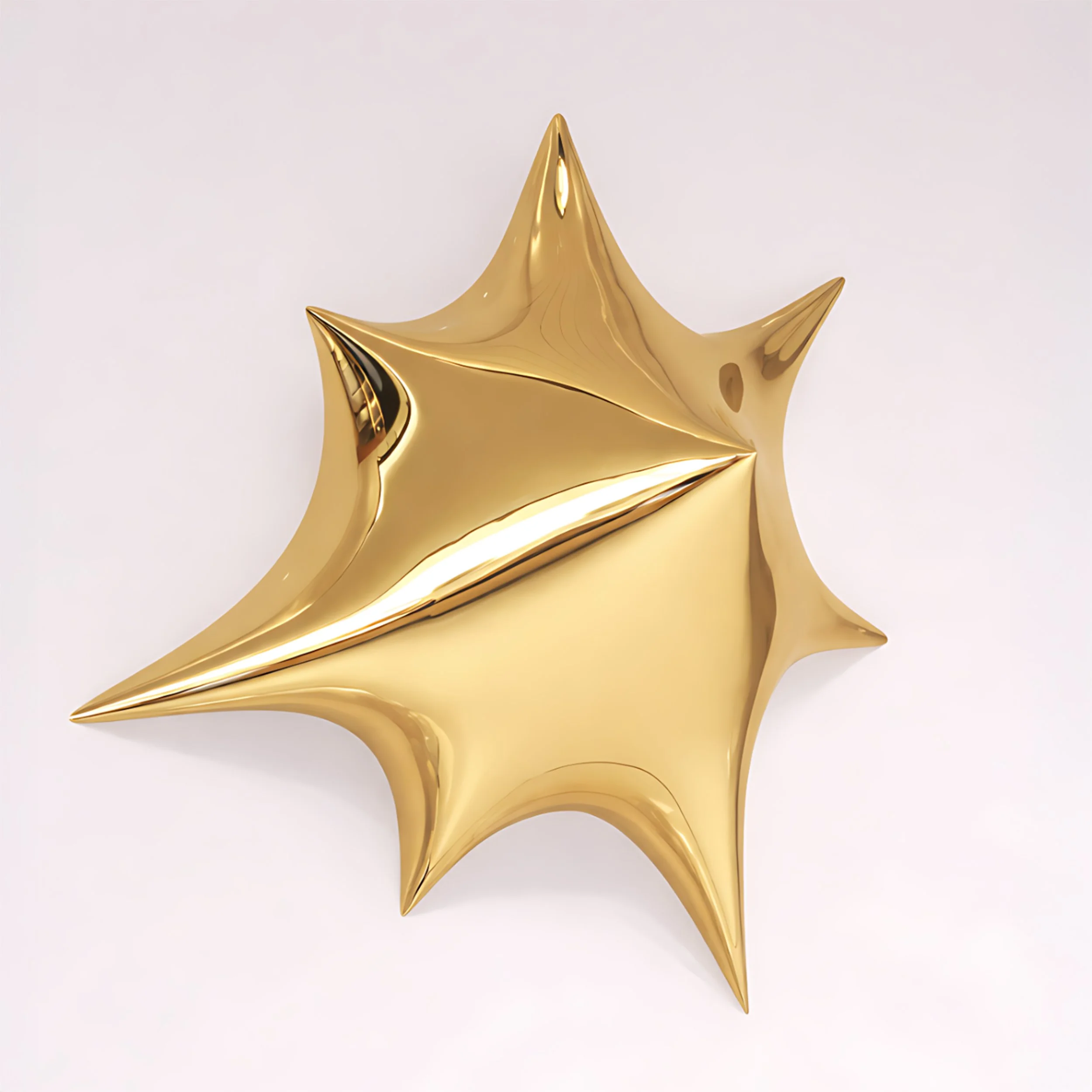 Yoni Alter   Snap!   Platinum Plated Stainless Steel Wall Sculpture   2026   27.5 x 27.5 x 7 Inches (70 x 70 x 18 cm)   Limited Edition of 3 works   Signed, dated, and embossed studio certificate included to maintain the work’s seamless form.   Perma