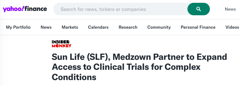 Yahoo - Medzown partnership Sun Life.png