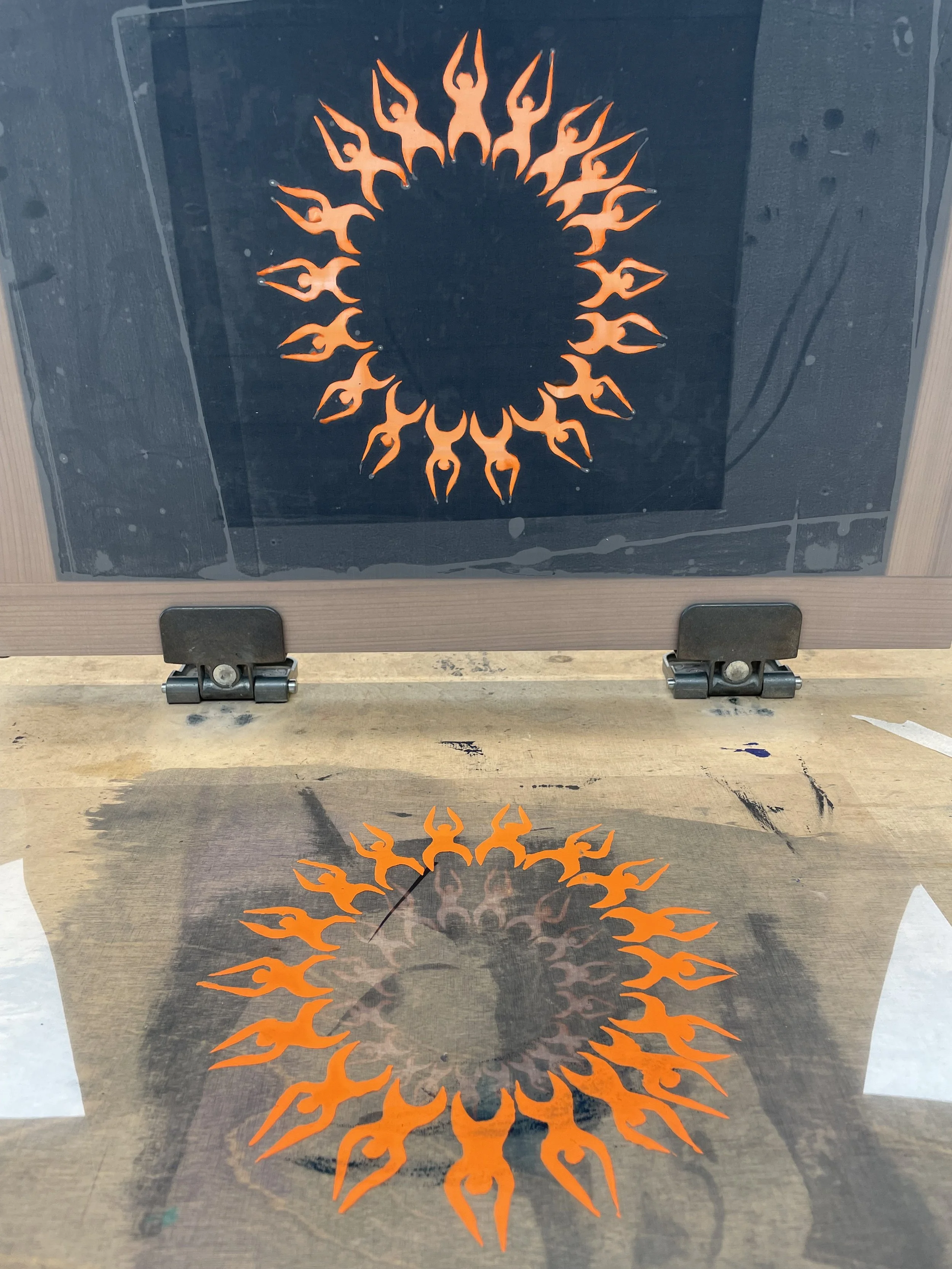 Test Screen Printing on OHP