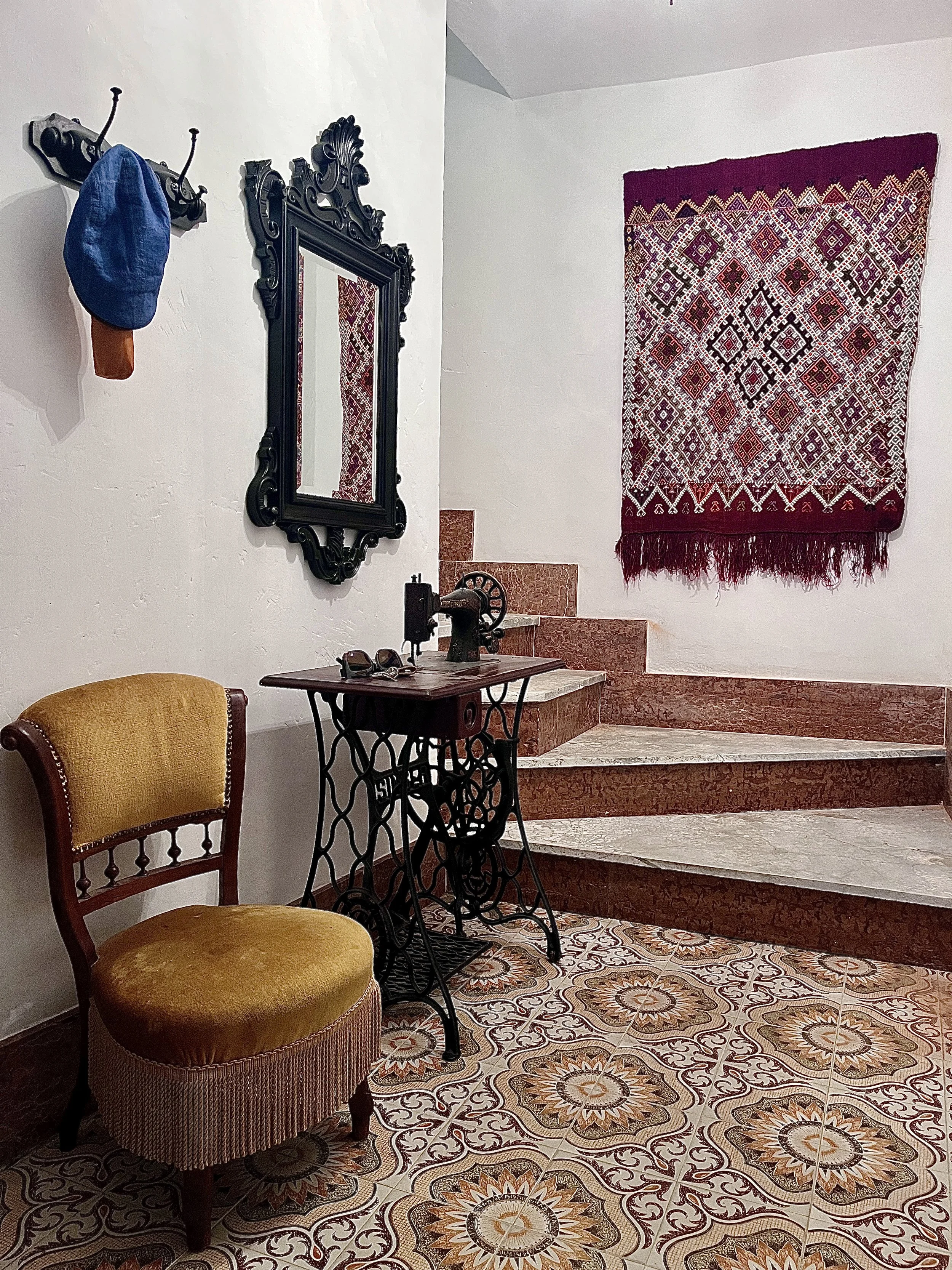 Vintage pieces, entry, Pinerolo apartment by Marnee Fox.jpg