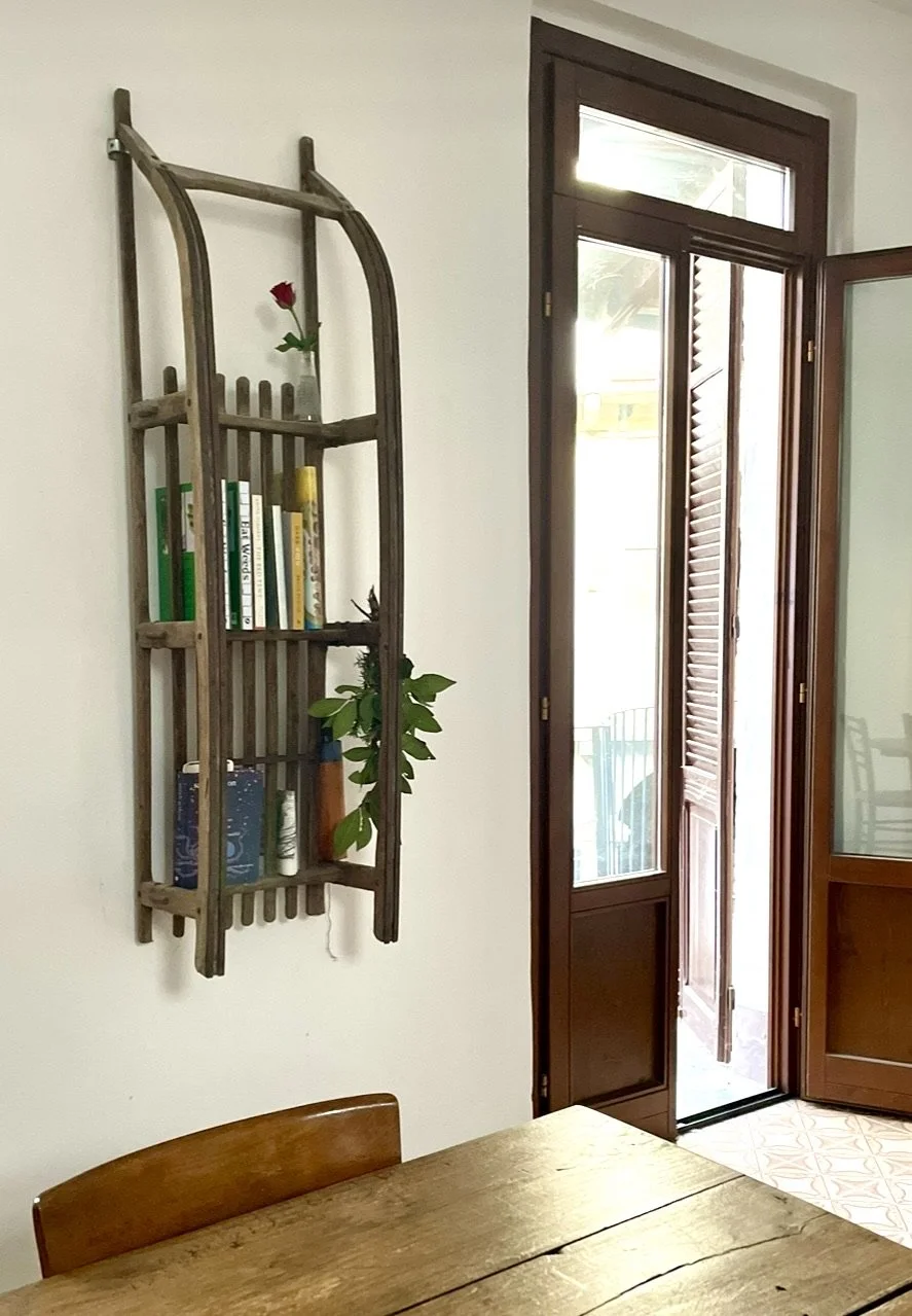 Interior designers holiday apartment in the historic centre of Pinerolo Northern Italy For sale. Close to Turin, Alps for skiing and cycling. Comes with Bike storage and all furniture and styling included.