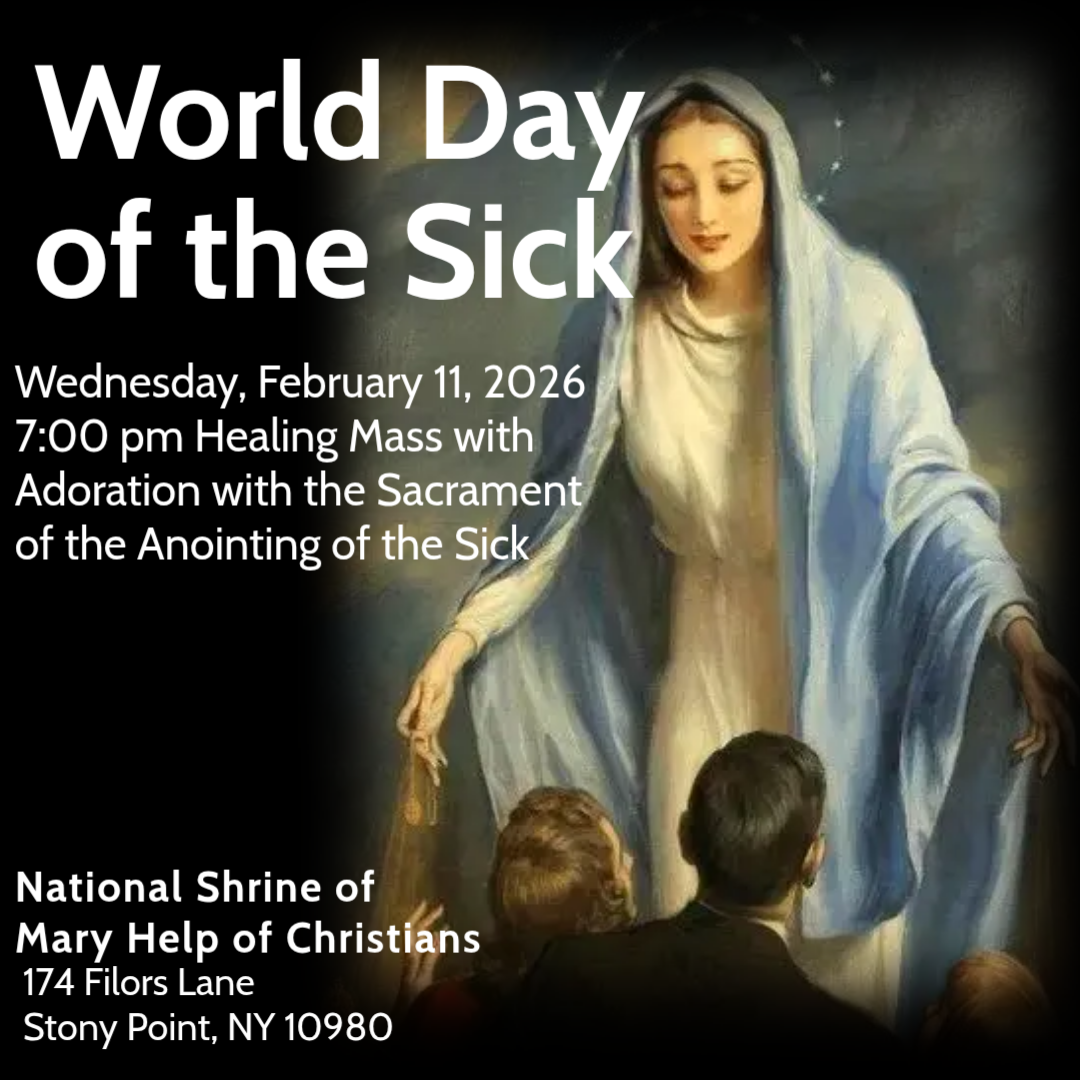 Healing Mass 7pm in the Shrine Church