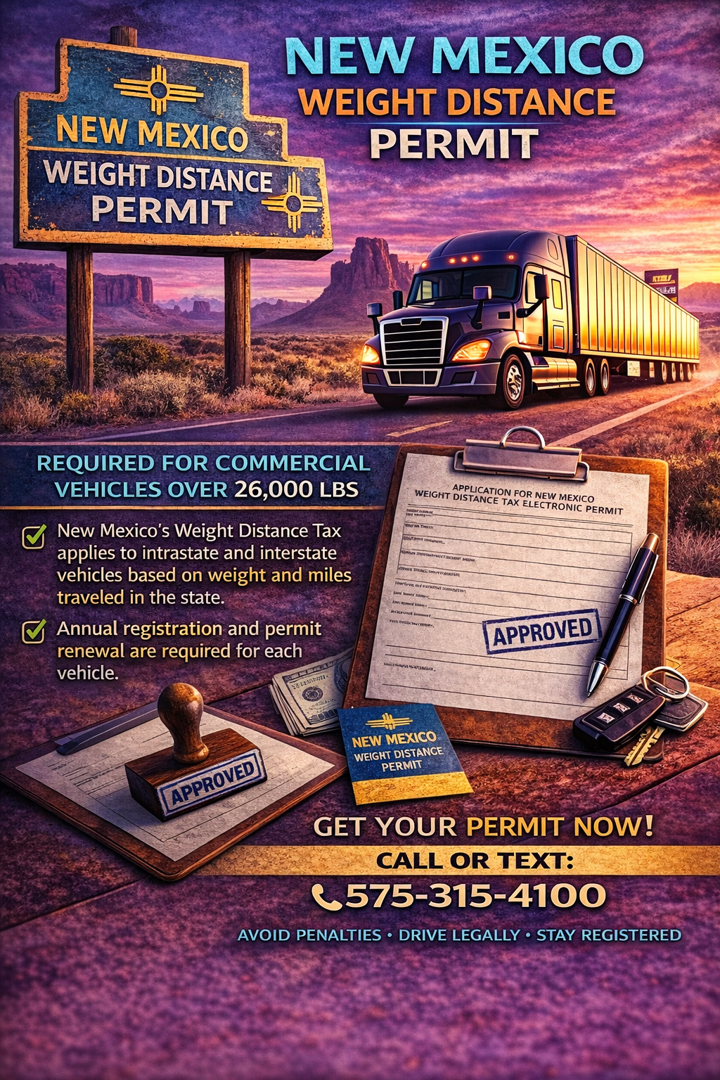 New Mexico Weight Distance Permit - WDT