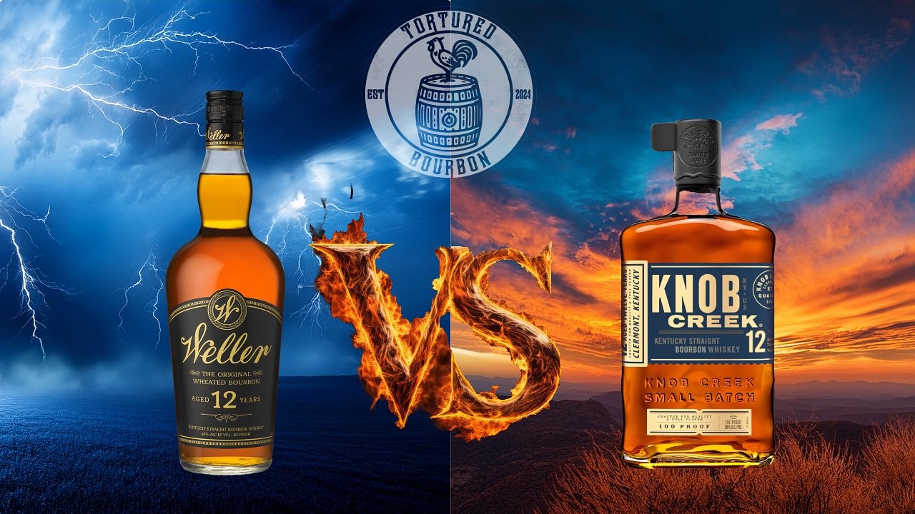 Today we have a battle of the elders - Weller 12 vs Knob Creek 12. The mash bills are different, and these bottles taste different - which do we like best?!
