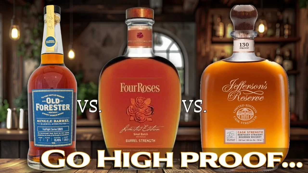 We are coming in HOT 🔥🥵today with 3 barrel proof faves - Four Roses, Old Forrester, and Jefferson&rsquo;s Reserve. The Four Roses was a pricey pick - was it worth it?!
