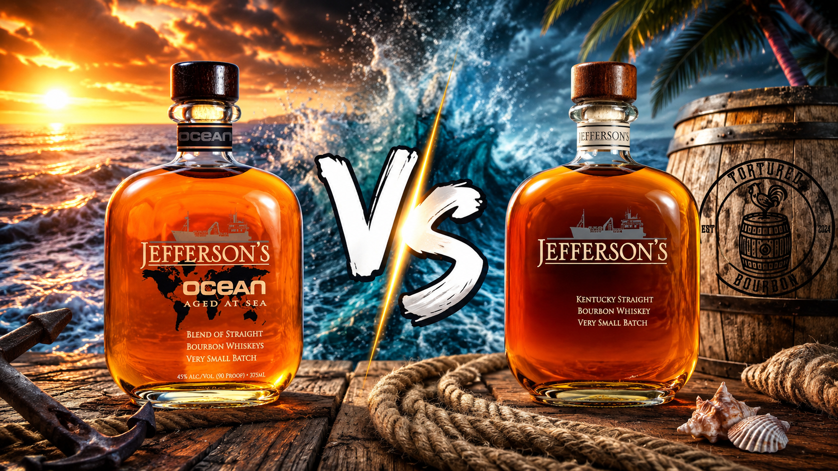 Jefferson’s Ocean vs. Jefferson’s Reserve: Does Aging Bourbon at Sea Really Make a Difference?