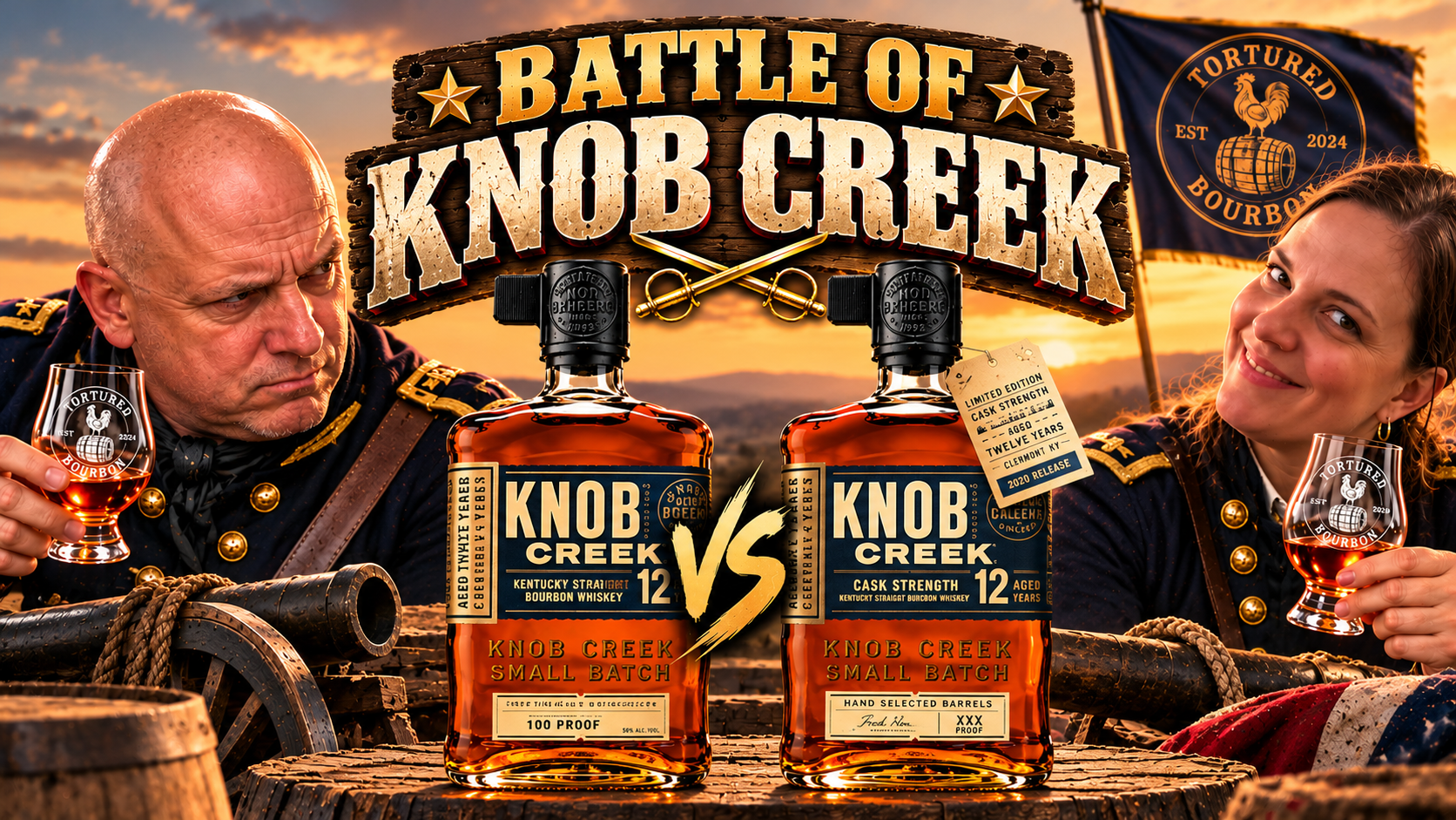 Battle of Knob Creek: 12 Year 100 Proof vs. 12 Year Cask Strength