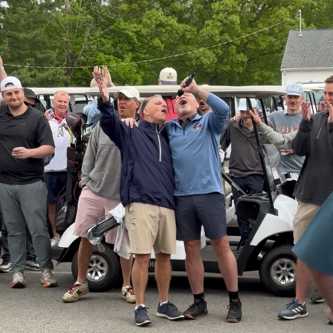 Golfers Singing God Bless America at the Day's Start