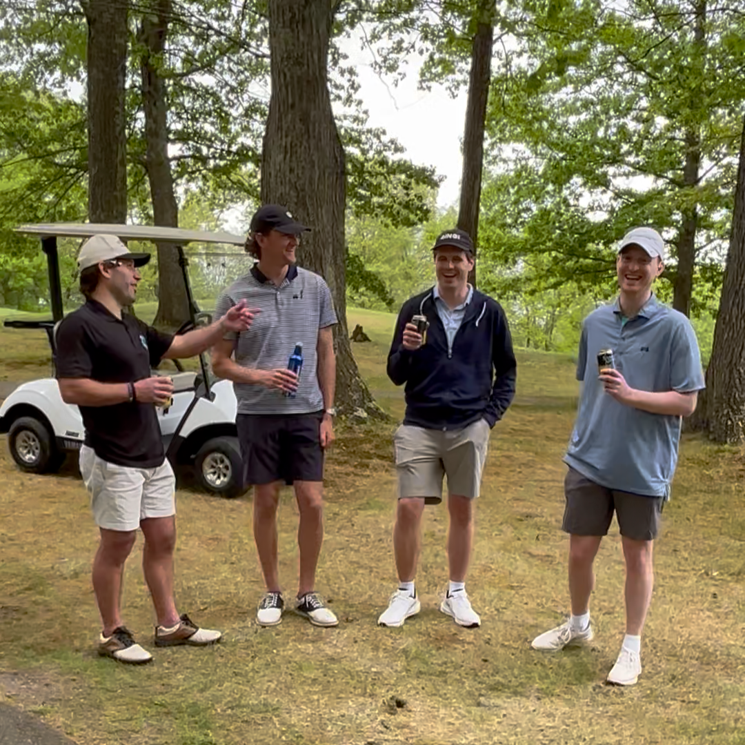 Friends of Colin Enjoying Laughs on the Golf Course