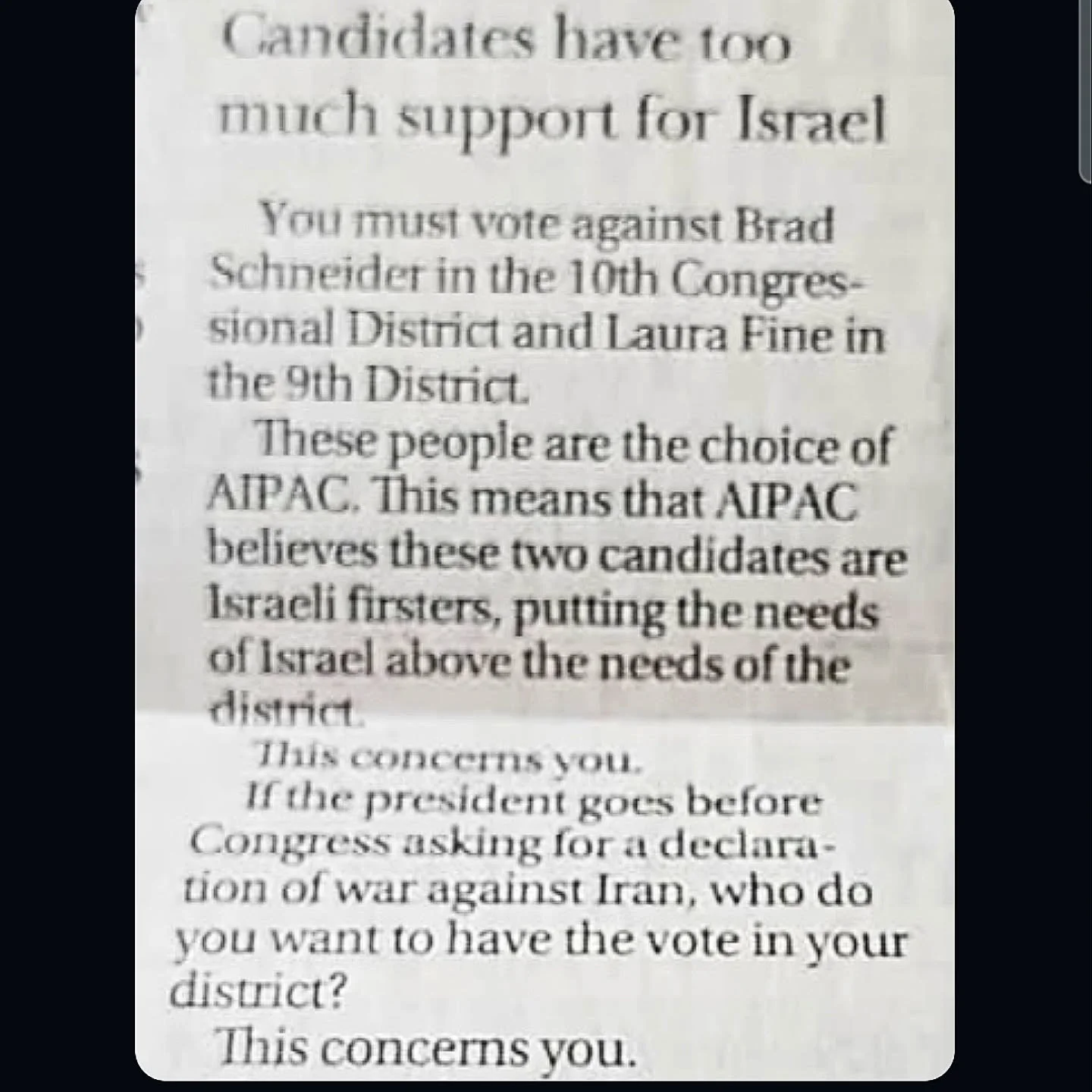 A concerned citizen...

People in Illinois realize the importance of this primary.  A full slate of progressives are running statewide. We are anti-war,  ready to fight for universal healthcare, a liveable wage, end the tyranny and stand up to the Ep