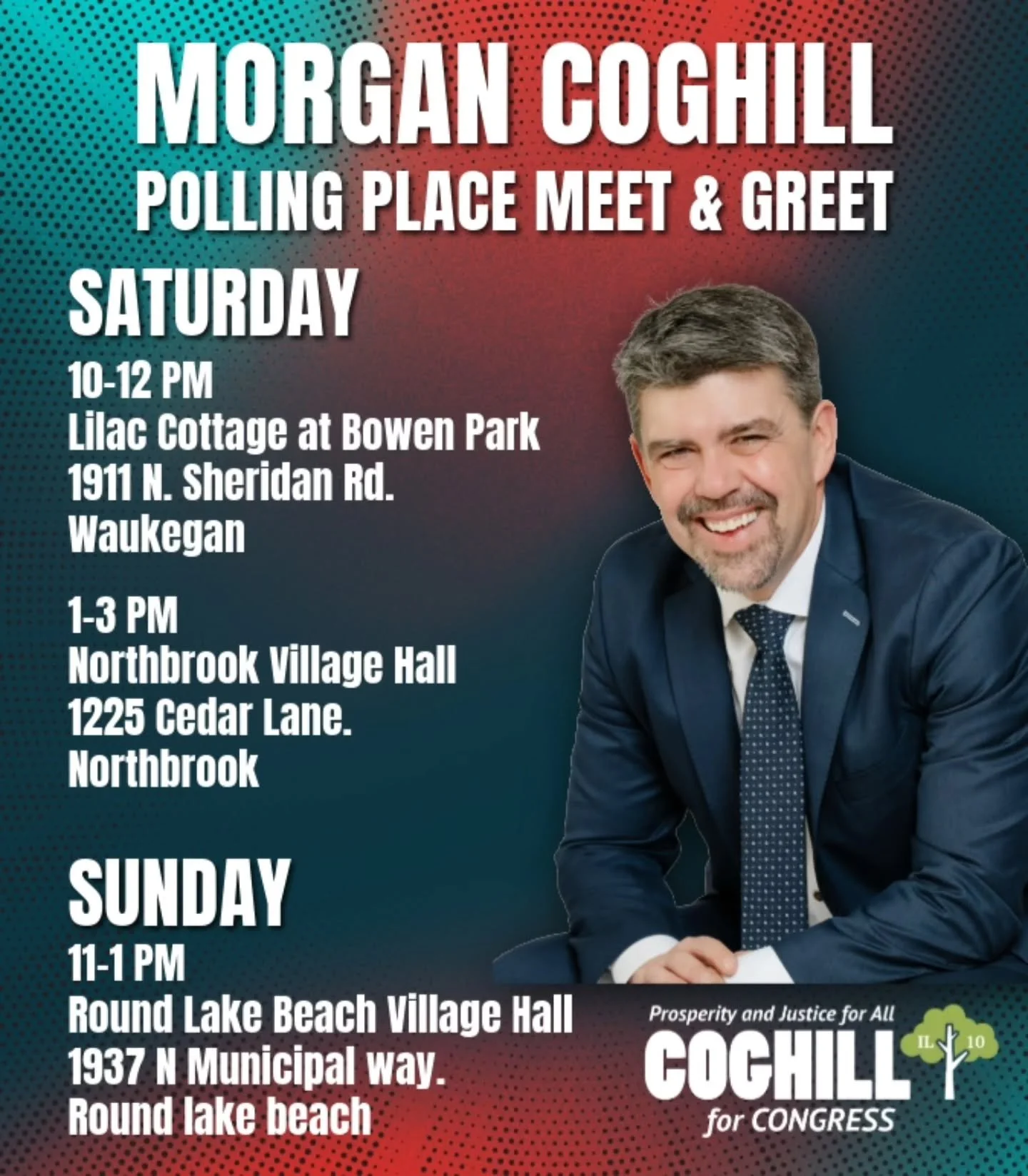 We're hitting the road to talk about the issues that matter most to you. Whether you have questions about the campaign or just want to say hi, we'd love to see you there.

Where to find us:

Saturday
10 AM - 12 PM: Lilac Cottage at Bowen Park 
1911 N