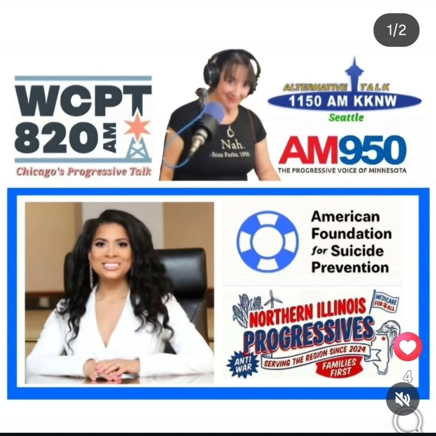 Check us out on The Patty Vasquez show today at 6 pm! We're talking our new poltical group Northern Illinois Progressives, Lake County data center madness and much more!

Follow @northernillinoisprogressives to join the movement!

#datacenter
#progre