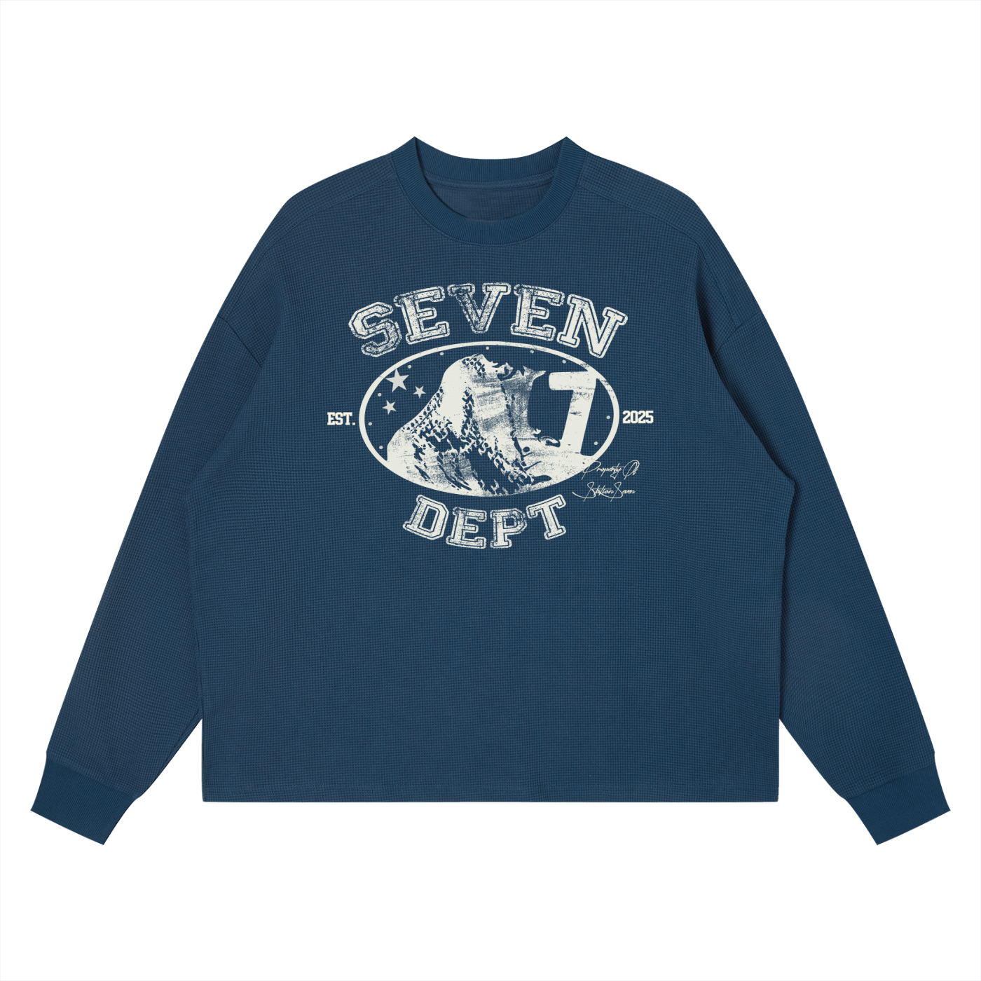 Unisex Waffle Knit Long Sleeve