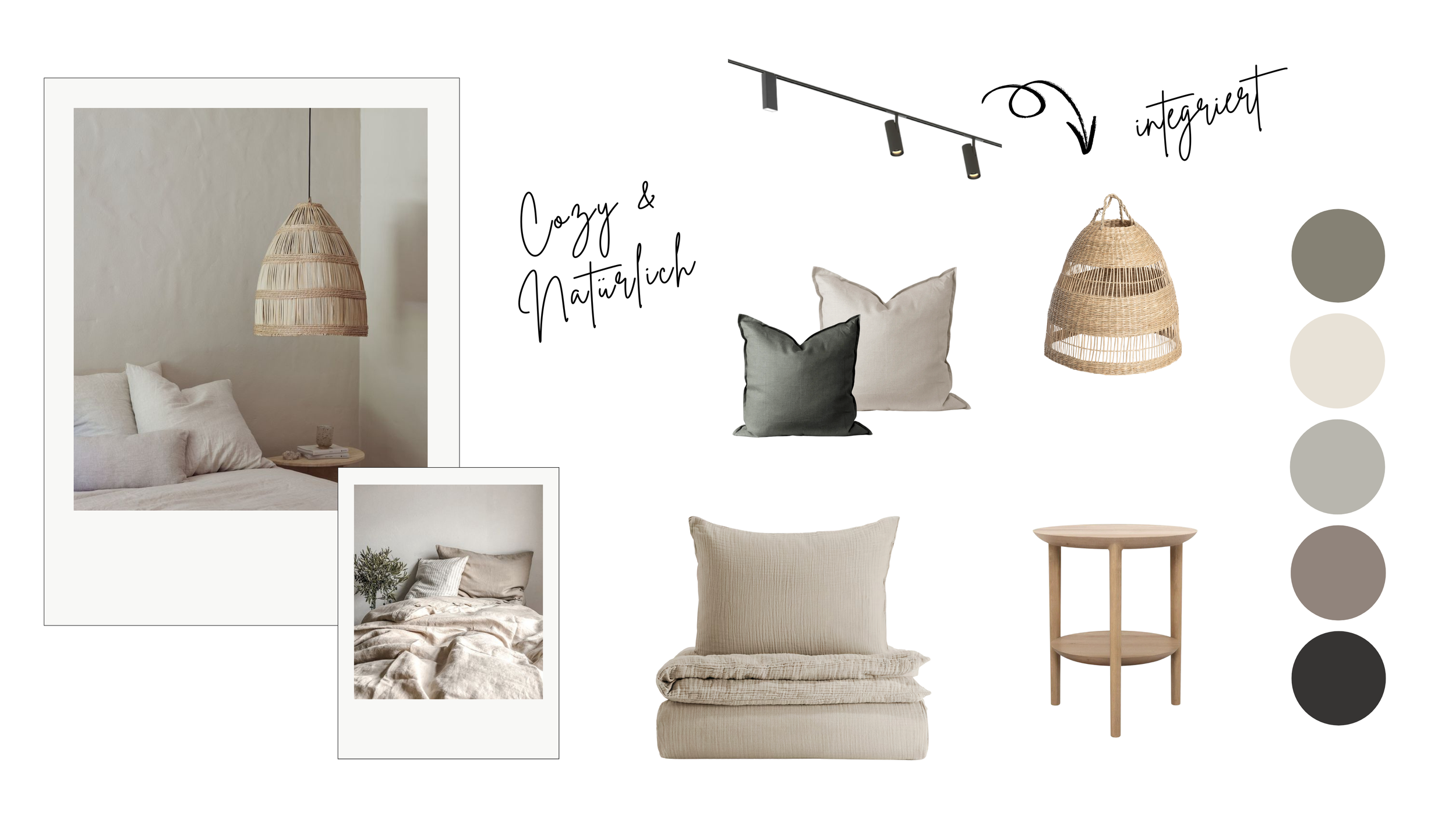 Moodboard Skandi Schlafzimmer
