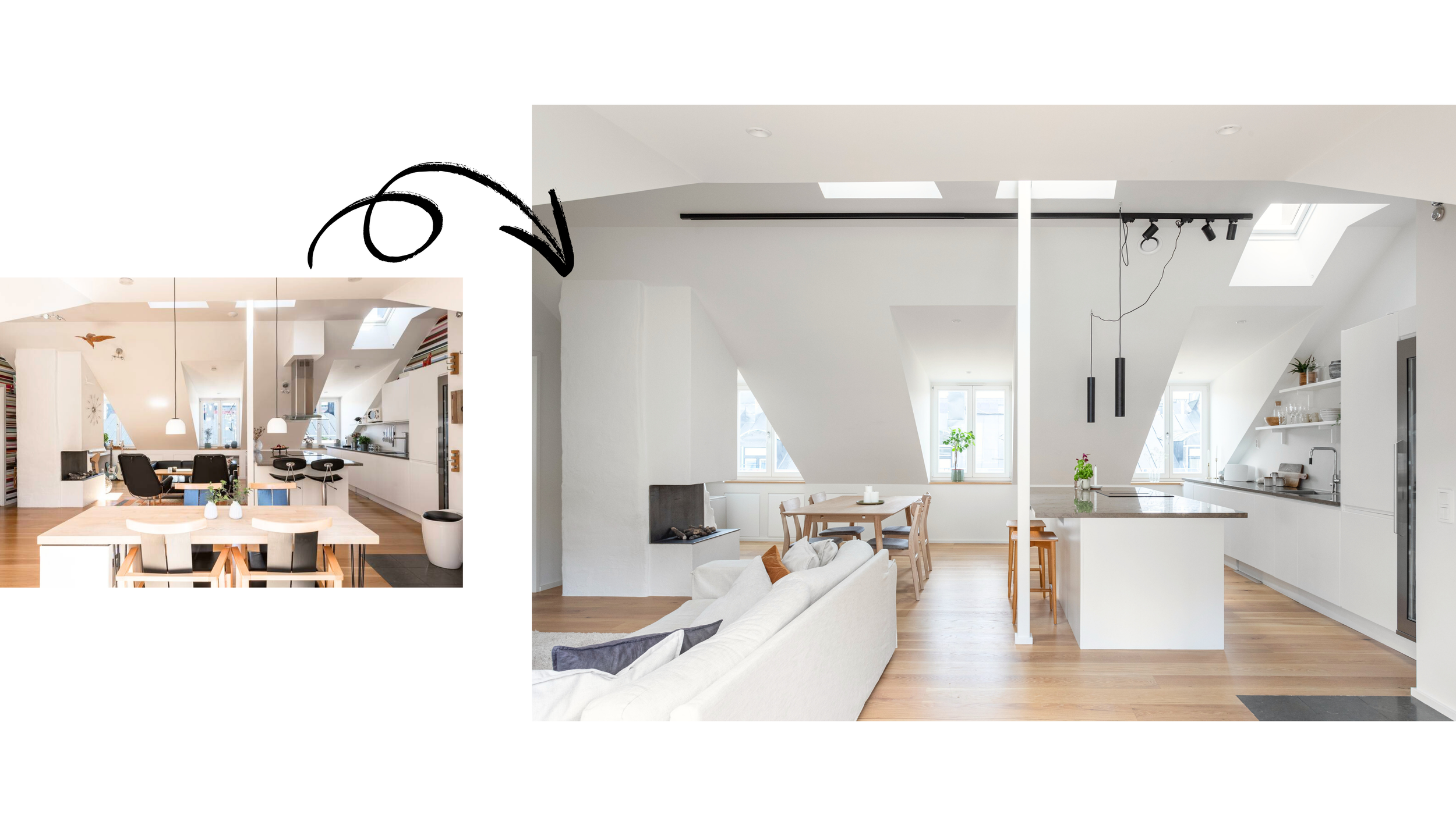 Vorher-Nachher Wohnzimmer